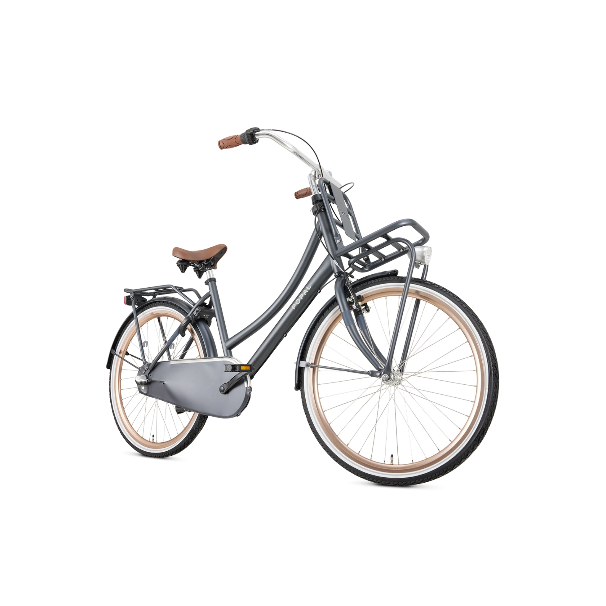Popal Daily Dutch Basic+ Transportfiets 26 Inch Drie Versnellingen LED-Verlichting Petrol Blauw - AE-trading