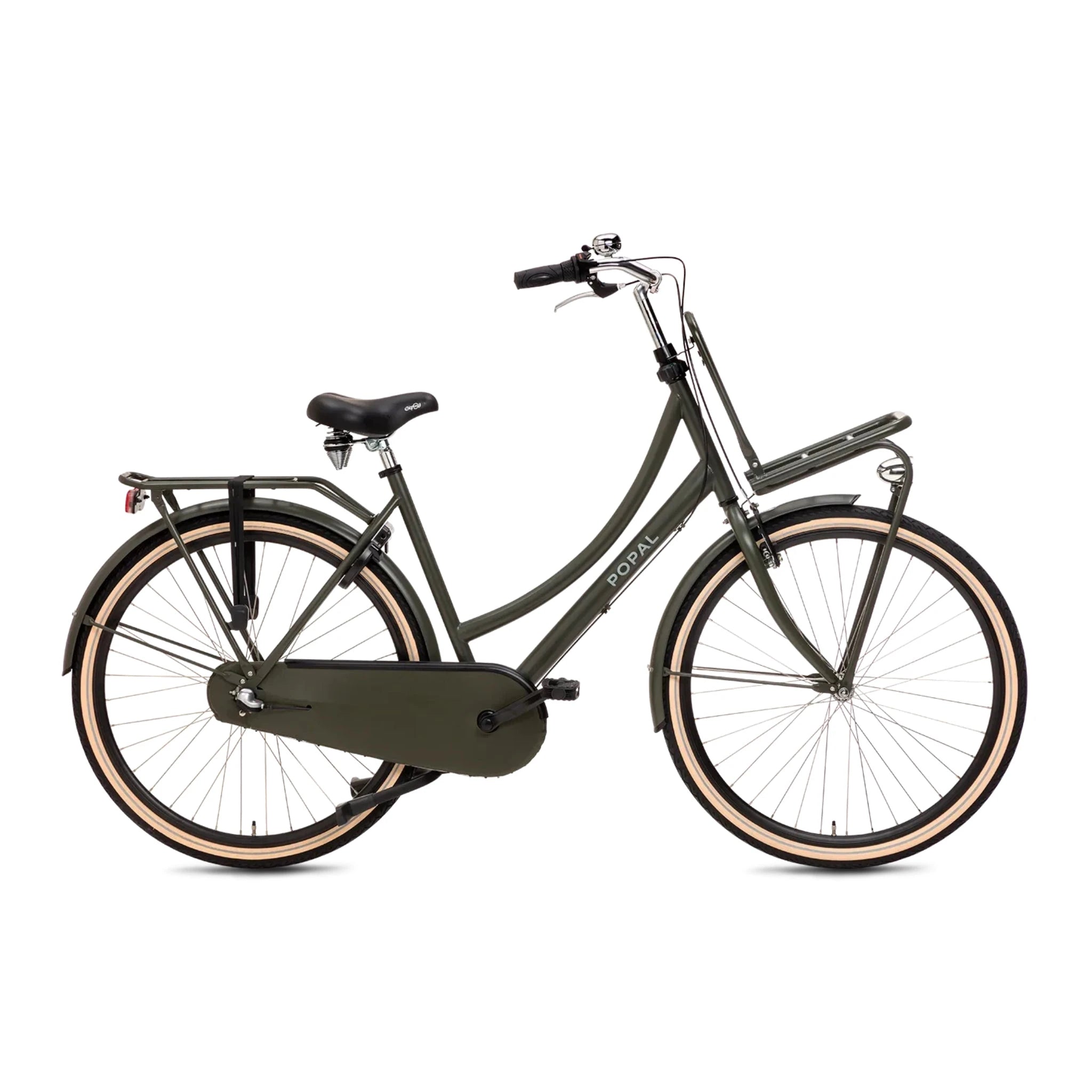 Popal Daily Dutch Basic+ 28 Inch 47 cm Legergroen Met Robuust Frame En Reflecterend Logo - AE-trading