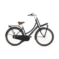 Popal Daily Dutch Basic+ 28 Inch 47 cm Mat Zwart Met Robuust Frame En Reflecterend Logo - AE-trading