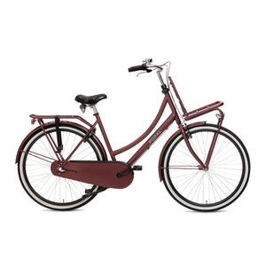 Popal Daily Dutch Basic+ 28 Inch 59 cm Eikenrood Met Robuust Frame En Reflecterend Logo - AE-trading