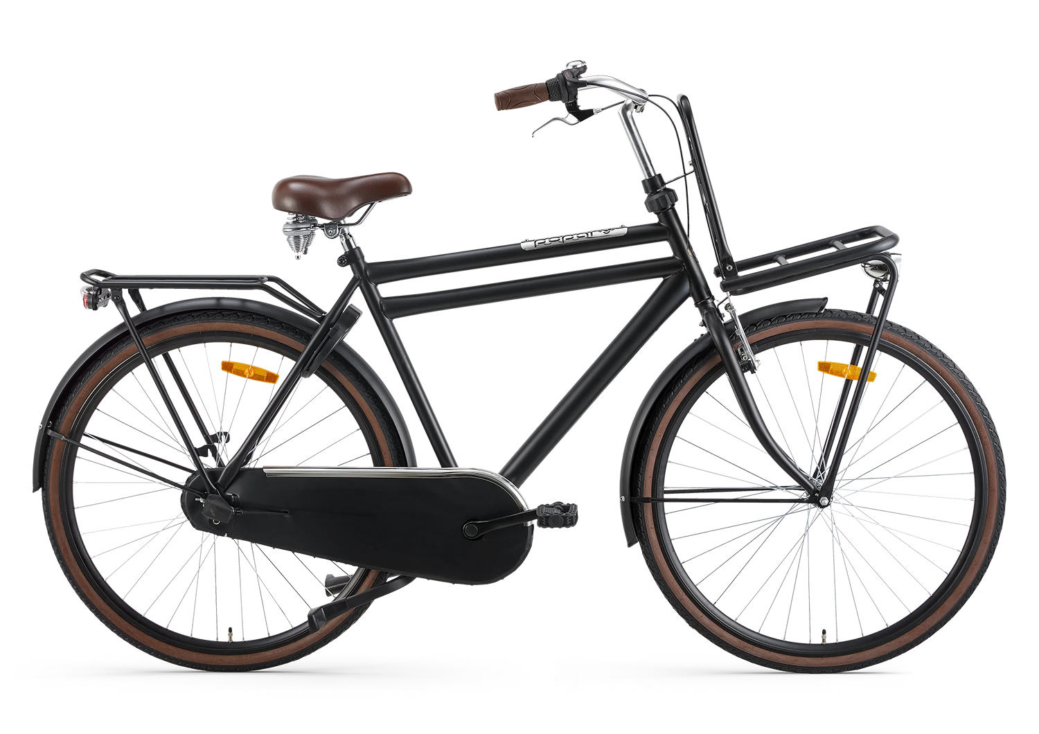 Popal Daily Dutch Basic+ 28 Inch Herenfiets Mat Zwart Tijdloos Ontwerp Robuust Frame - AE-trading