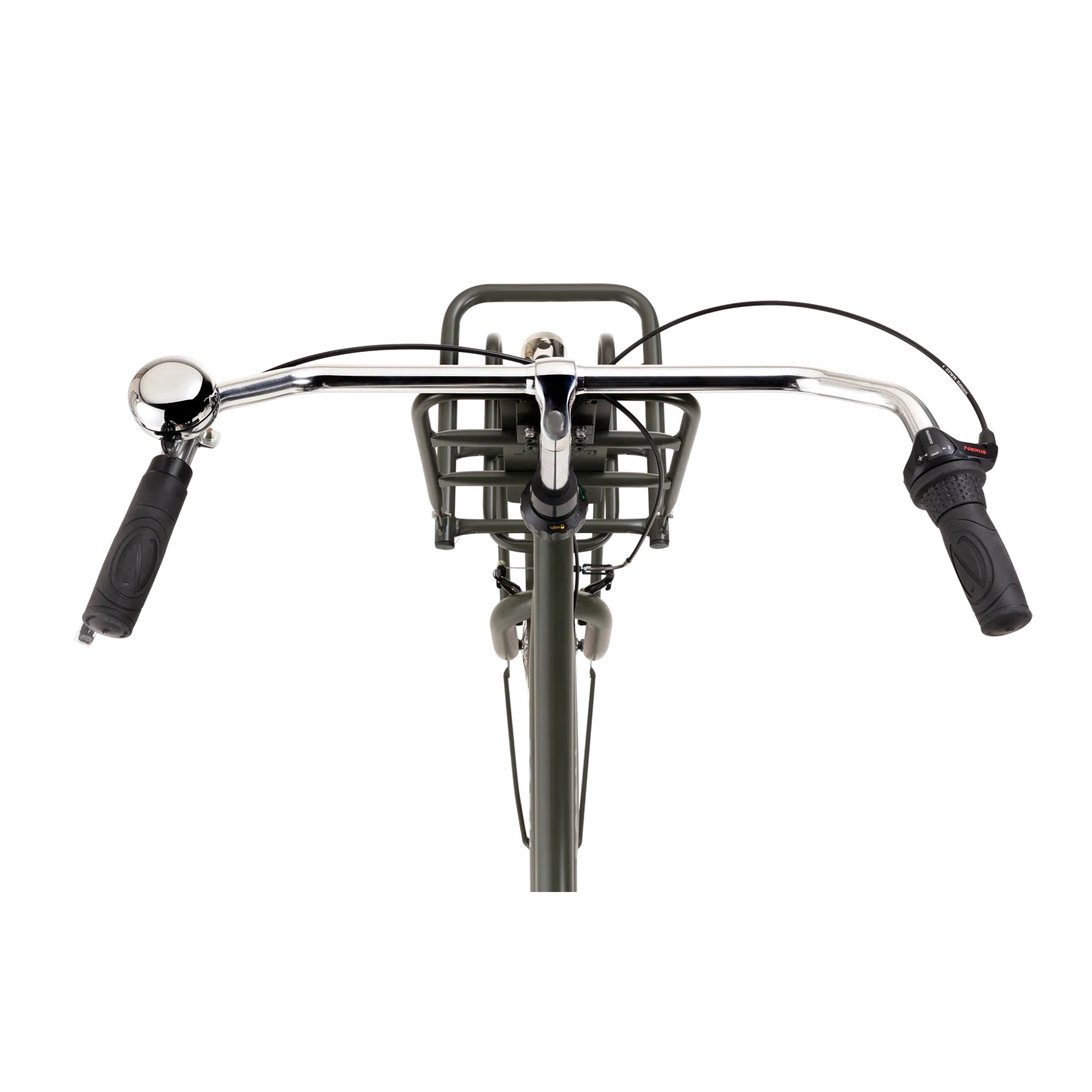 Popal Daily Dutch Basic+ 28 Inch 53 cm Legergroen Met Robuust Frame En Reflecterend Logo - AE-trading