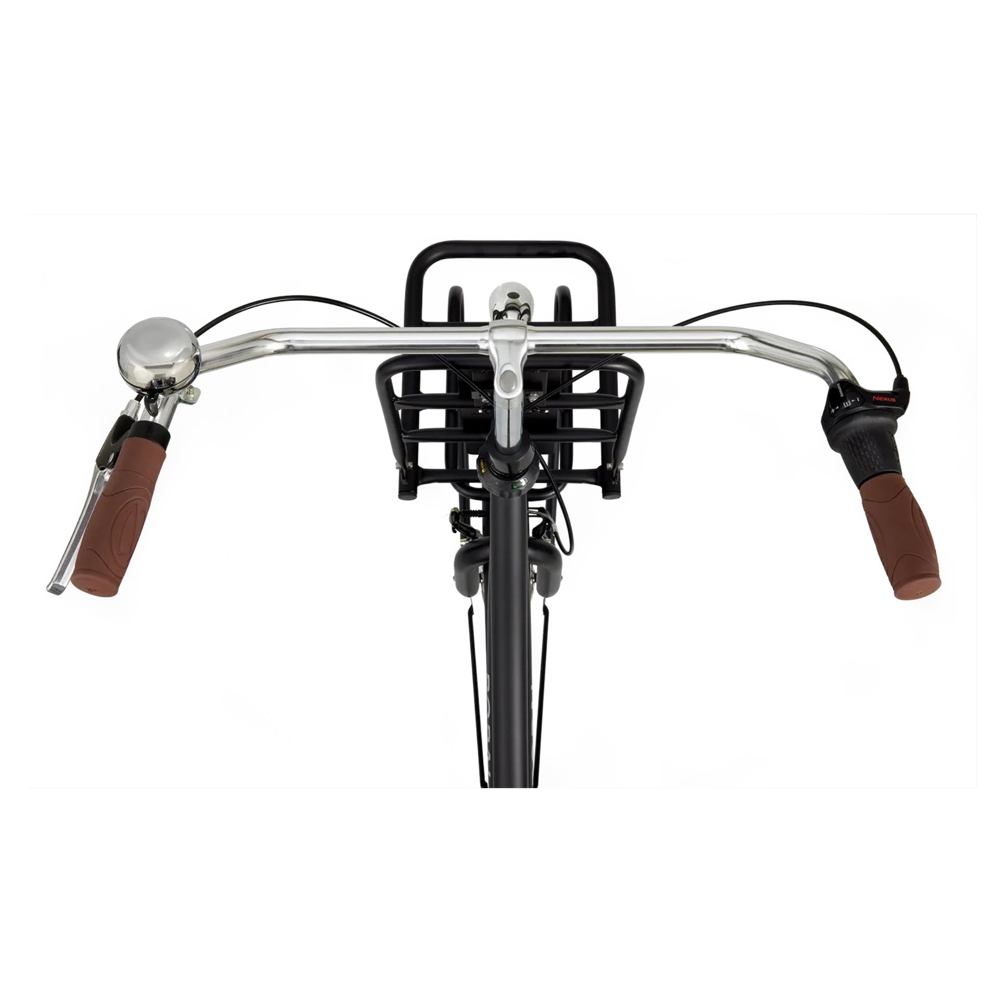 Popal Daily Dutch Basic+ 28 Inch 53 cm Mat Zwart Met Robuust Frame En Reflecterend Logo - AE-trading