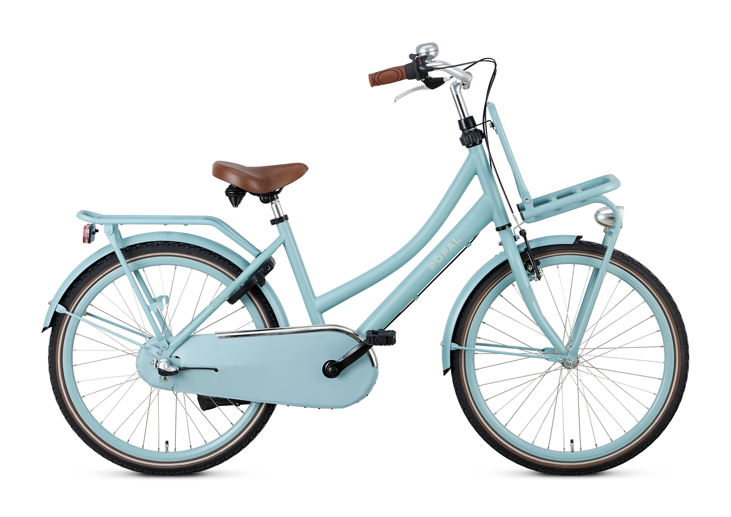 Popal Daily Dutch Basic+ Kinderfiets 24 Inch Stalen Frame Mat Blauw - AE-trading