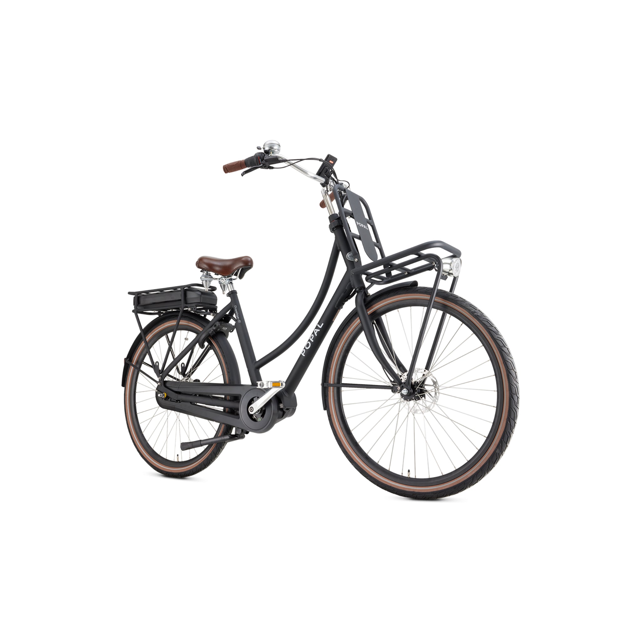 Popal Daily Dutch Prestige-E MM N7 Elektrische Fiets Mat Zwart Met Bafang M200 Middenmotor - AE-trading
