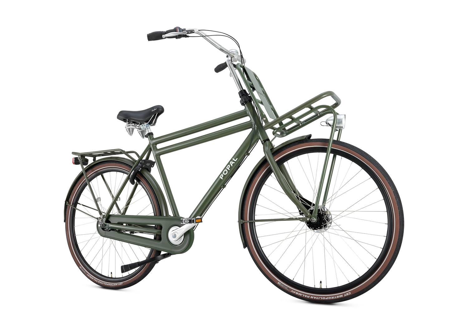 Popal Daily Dutch Prestige N7 28 Inch Army Groen Aluminium Frame Zeven Versnellingen Reflecterend Logo - AE-trading