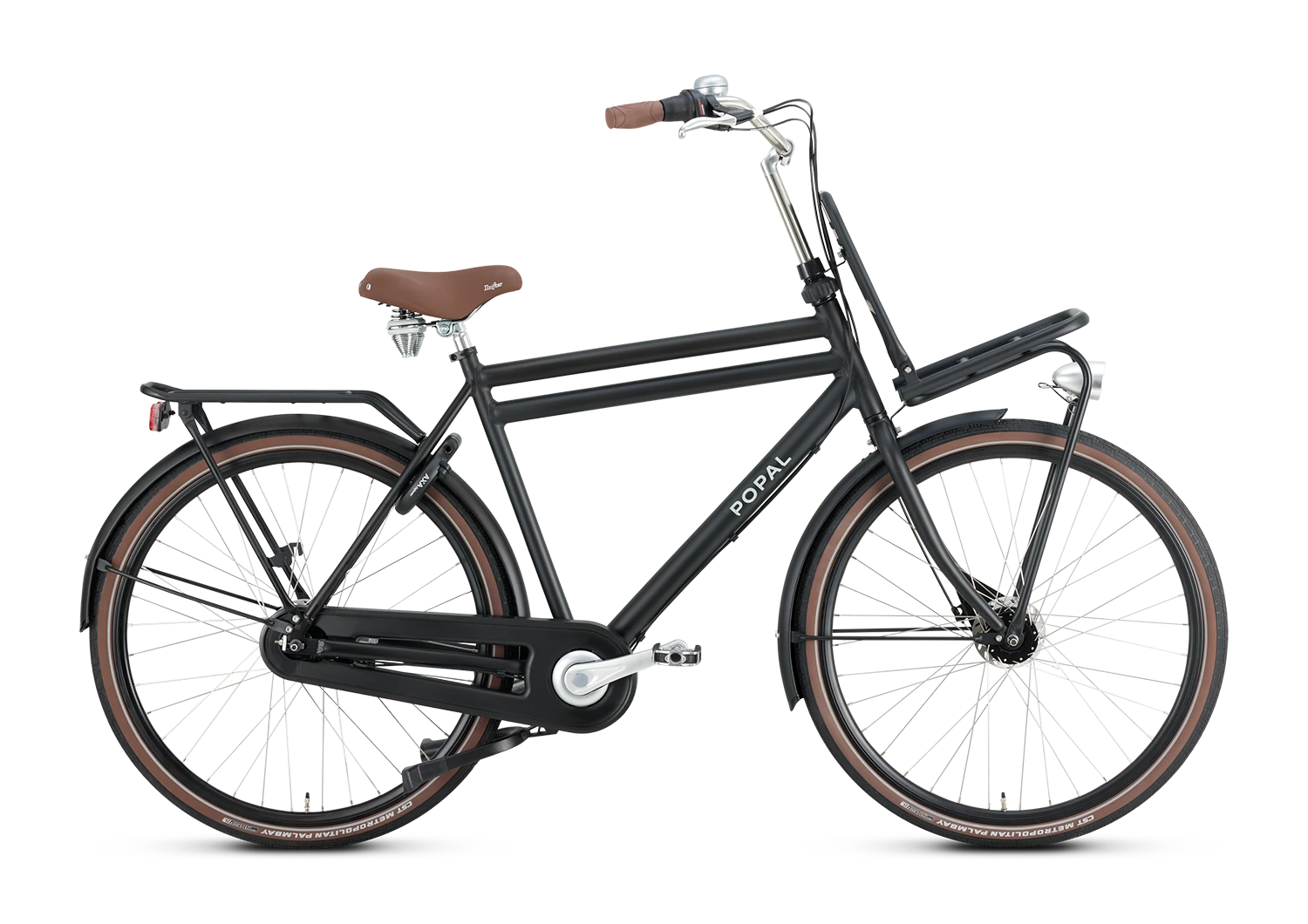 Popal Daily Dutch Prestige N7 28 Inch Mat Zwart Fiets Met Aluminium Frame En Zeven Versnellingen - AE-trading