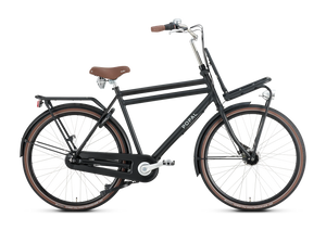 Popal Daily Dutch Prestige N7 28 Inch Mat Zwart Fiets Met Aluminium Frame En Zeven Versnellingen - AE-trading