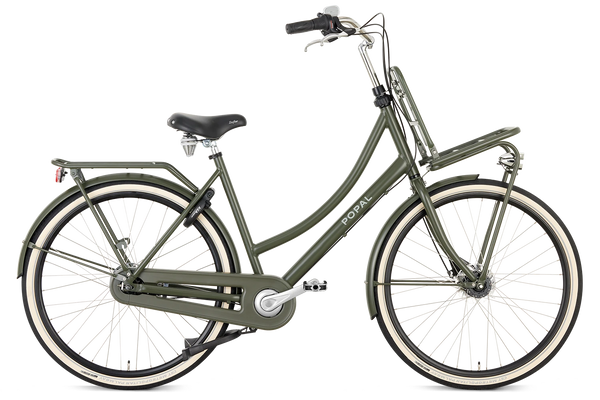 Popal Daily Dutch Prestige N7 RB Army Groen Aluminium Frame Zeven Versnellingen Reflecterend Logo - AE-trading