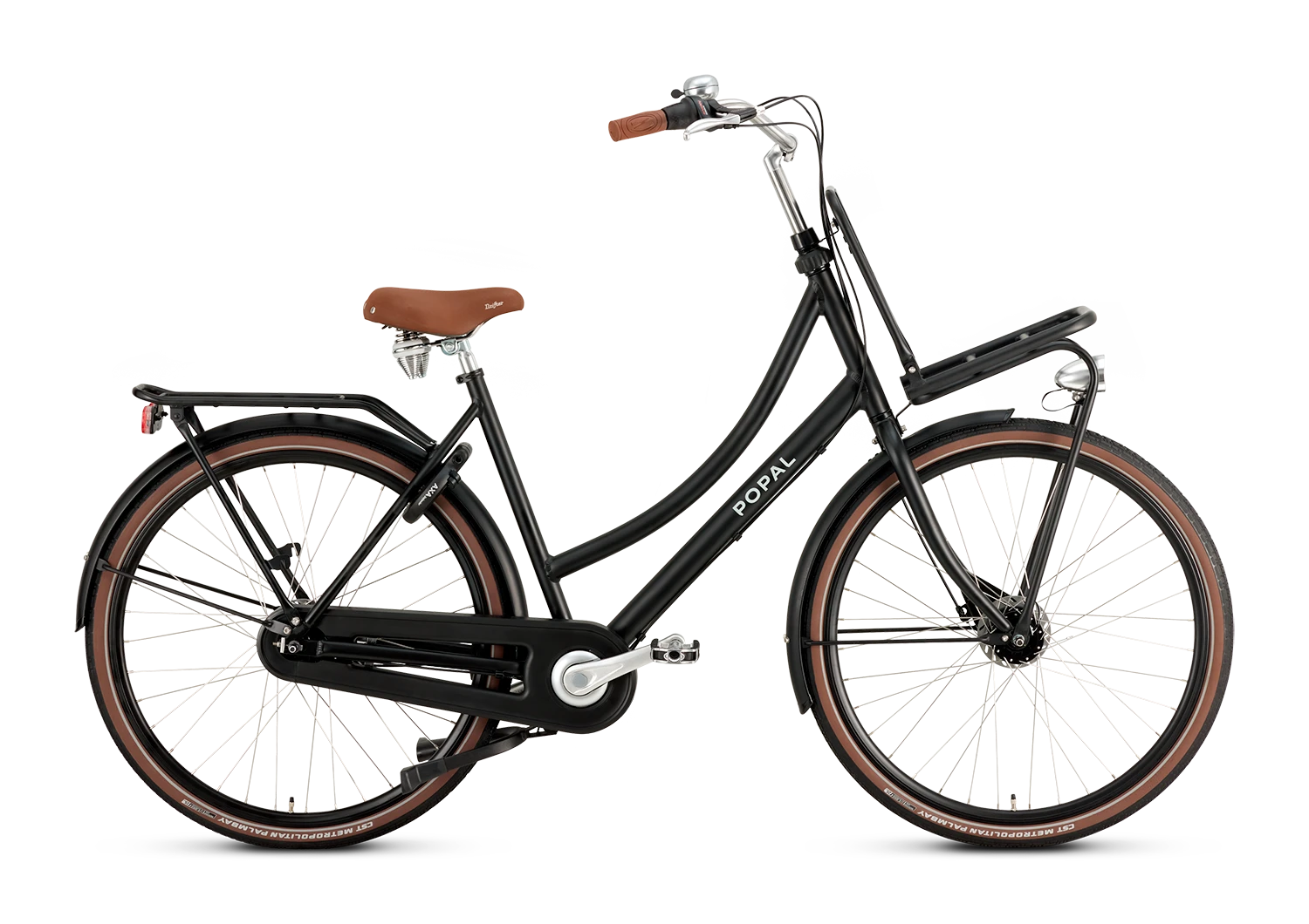 Popal Daily Dutch Prestige N7 RB Mat Zwart Aluminium Frame 7 Versnellingen Reflecterend Logo - AE-trading