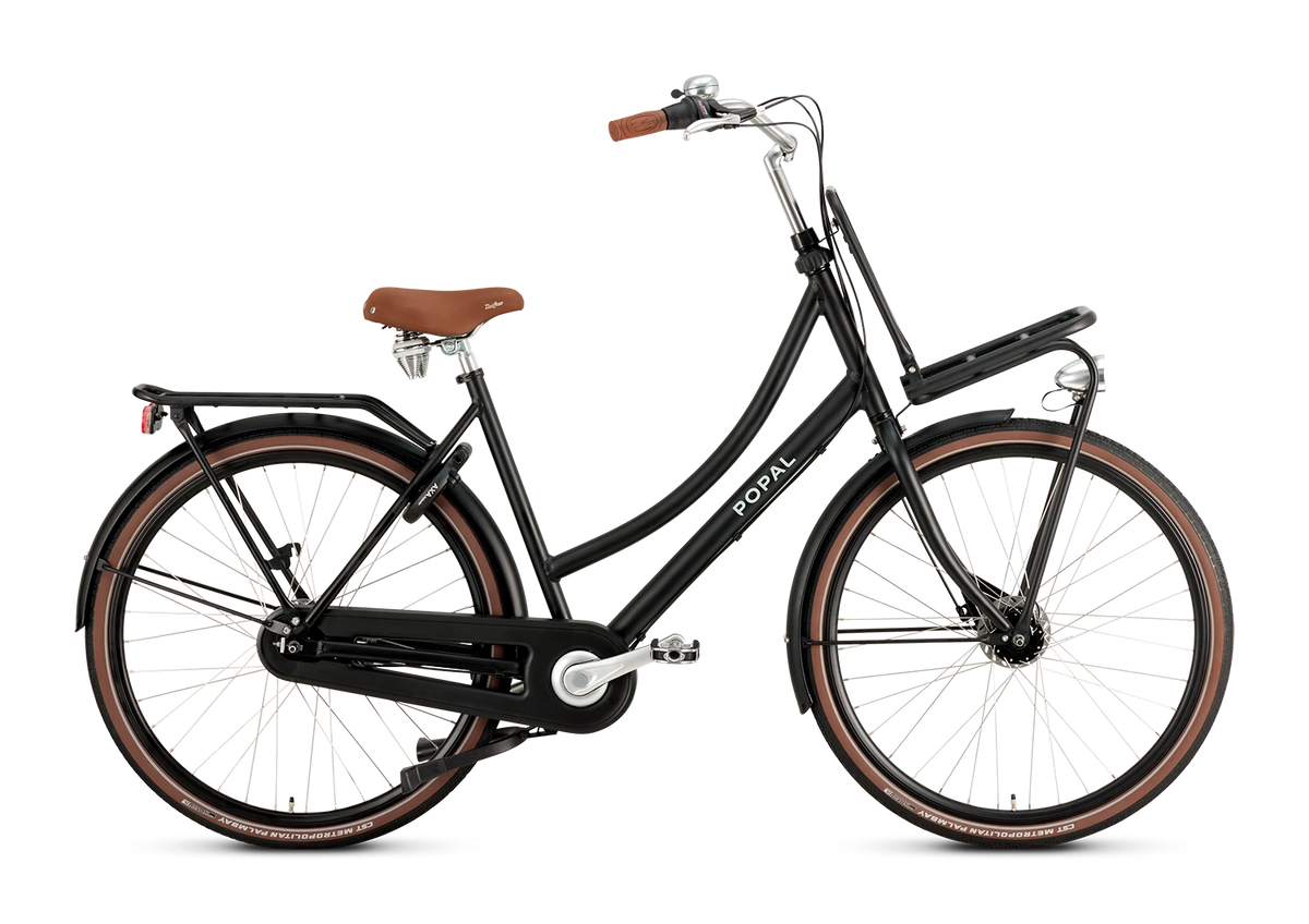 Popal Daily Dutch Prestige N7 RB Mat Zwart Aluminium Frame 7 Versnellingen Reflecterend Logo - AE-trading