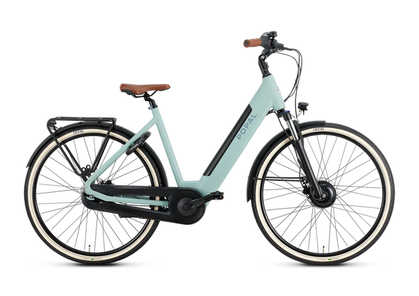 Popal Novel FM M – Elektrische Damesfiets 28 inch – 504Wh Intube Accu – 7 Versnellingen – Hydraulische Schijfremmen – Mineral Green - AE-trading