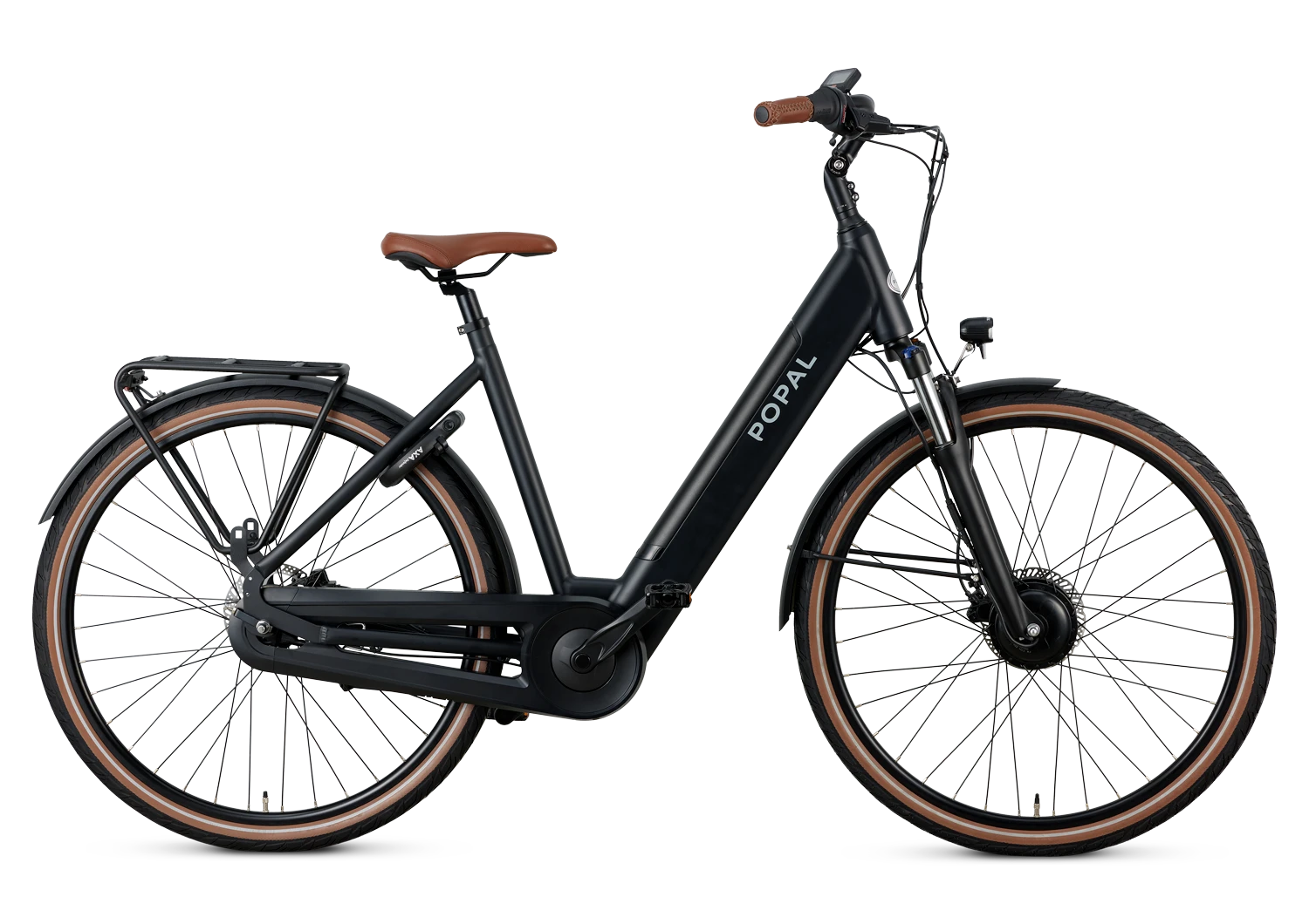 Popal Novel FM XS – Elektrische Damesfiets 28 inch – 504Wh Intube Accu – 7 Versnellingen – Hydraulische Schijfremmen – Mat Zwart - AE-trading