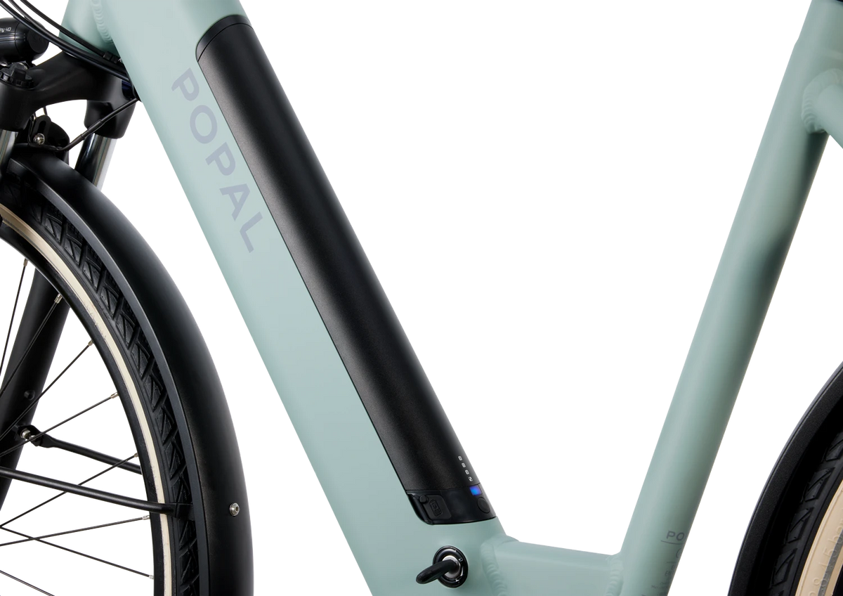 Popal Novel FM XS – Elektrische Damesfiets 28 inch – 504Wh Intube Accu – 7 Versnellingen – Hydraulische Schijfremmen – Mineral Green - AE-trading