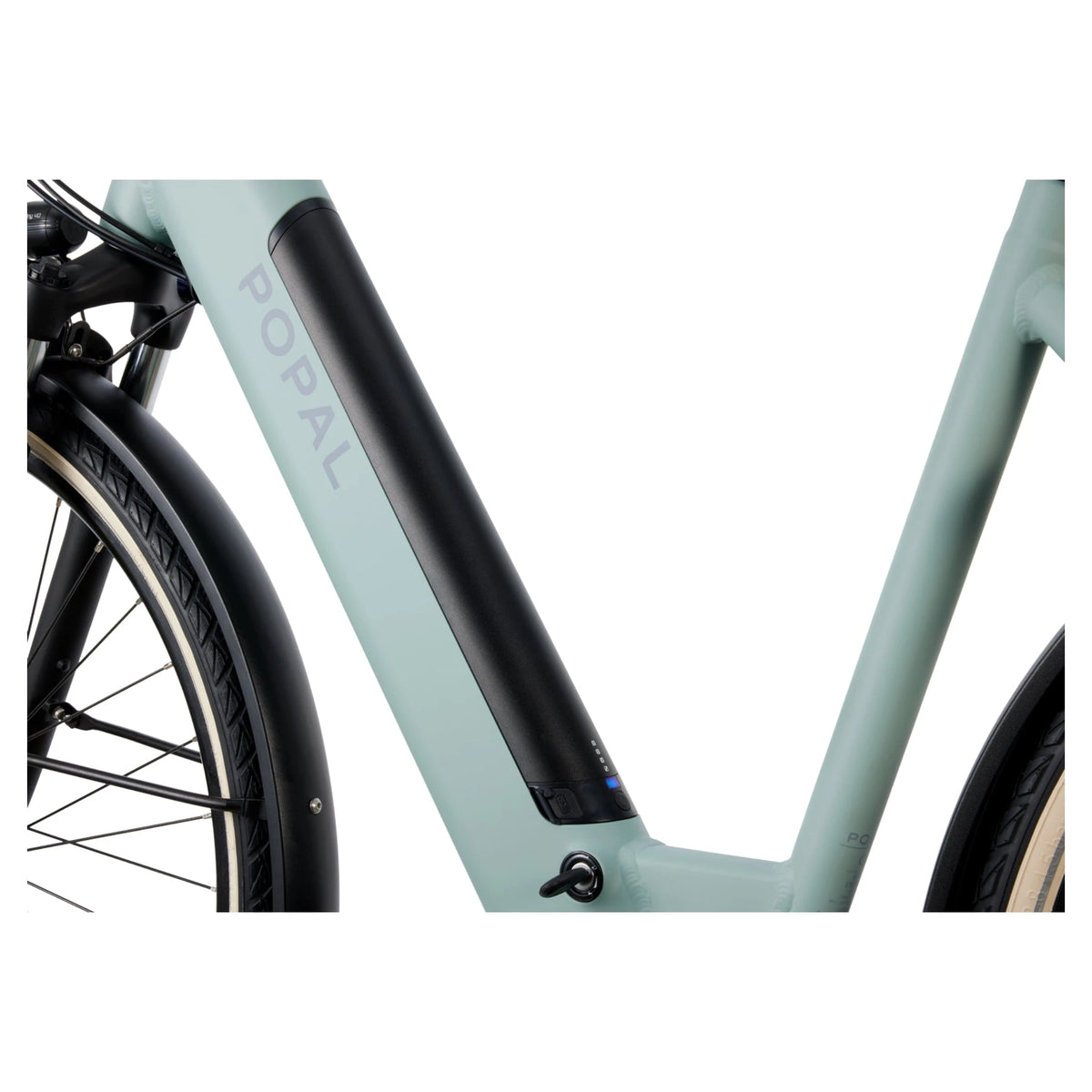 Popal Novel MM L – Elektrische Damesfiets 28 inch – 520Wh Mid-Motor – Shimano Nexus 7 – Hydraulische Schijfremmen – Mineral Green - AE-trading