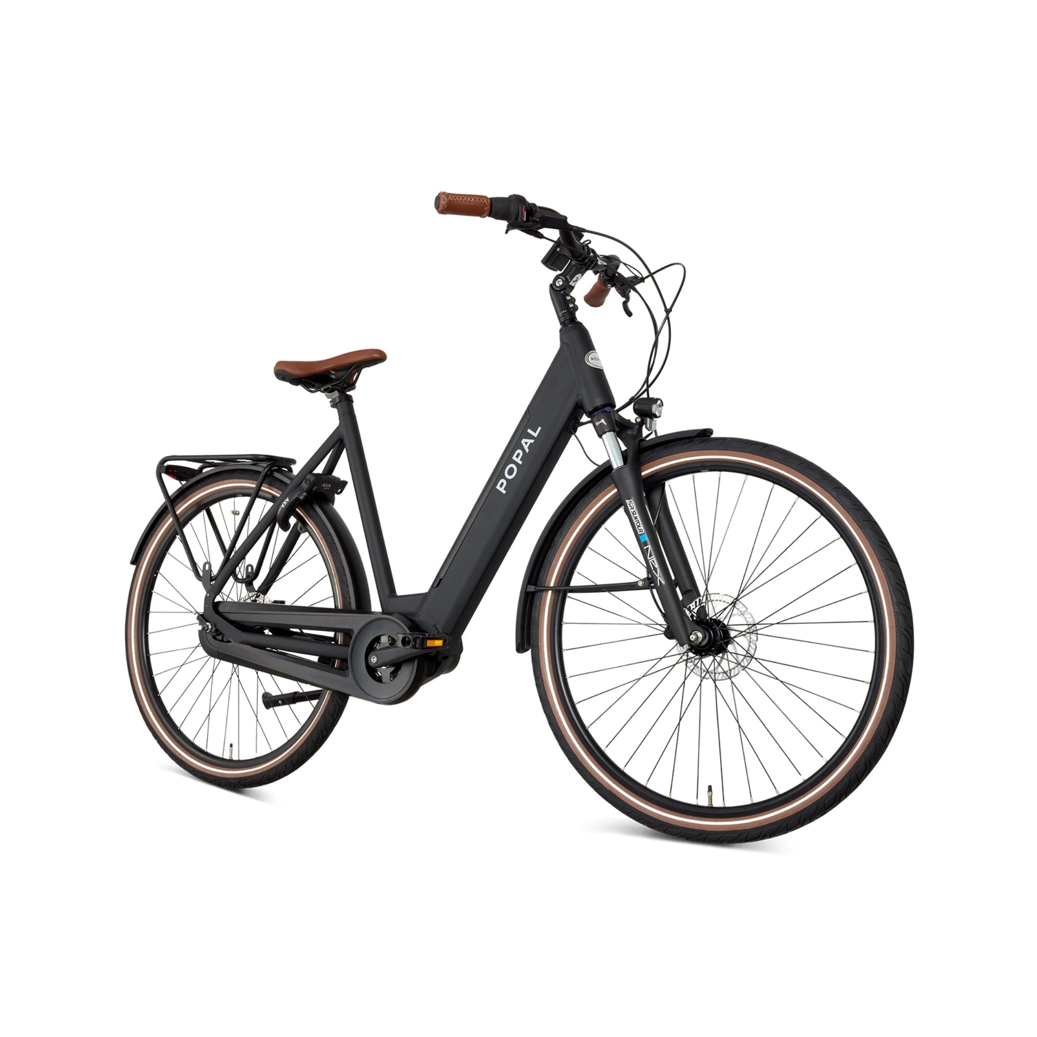 Popal Novel MM XS – Elektrische Damesfiets 28 inch – 520Wh Middenmotor – Shimano Nexus 7 – Hydraulische Schijfremmen – Mat Zwart - AE-trading