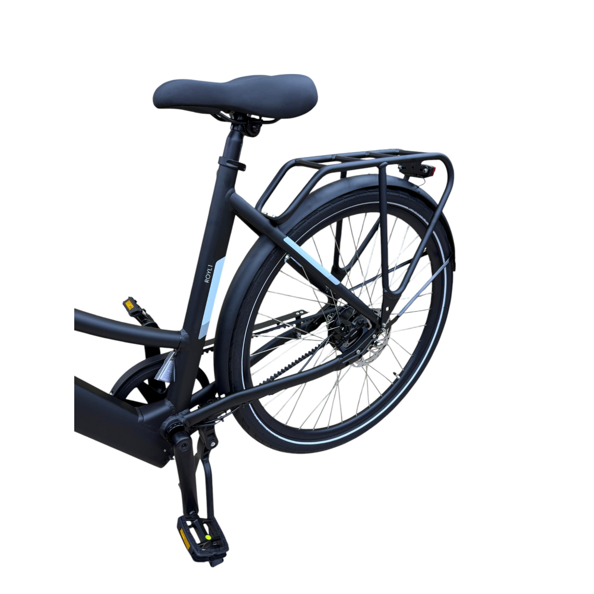 Popal ROYL1 - Elektrische Fiets - Mat Zwart - 28 inch - 53 cm - Belt Drive - Accu 360Wh (36V, 14.5Ah) - 250W Ananda Motor (35Nm) - Hydraulische Remmen - AE-trading