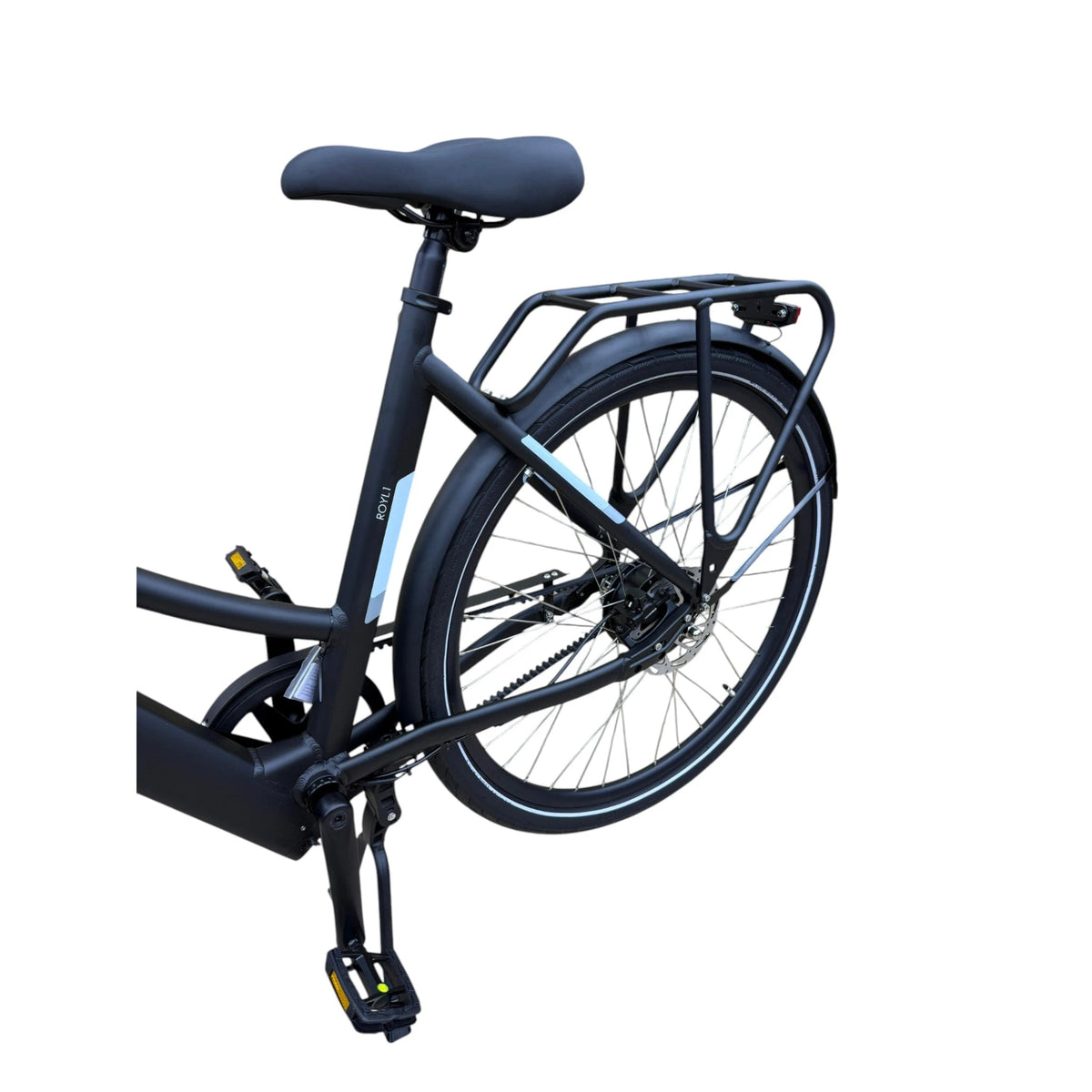 Popal ROYL1 - Elektrische Fiets - Mat Zwart - 28 inch - 59 cm - Belt Drive - Accu 360Wh - AE-trading