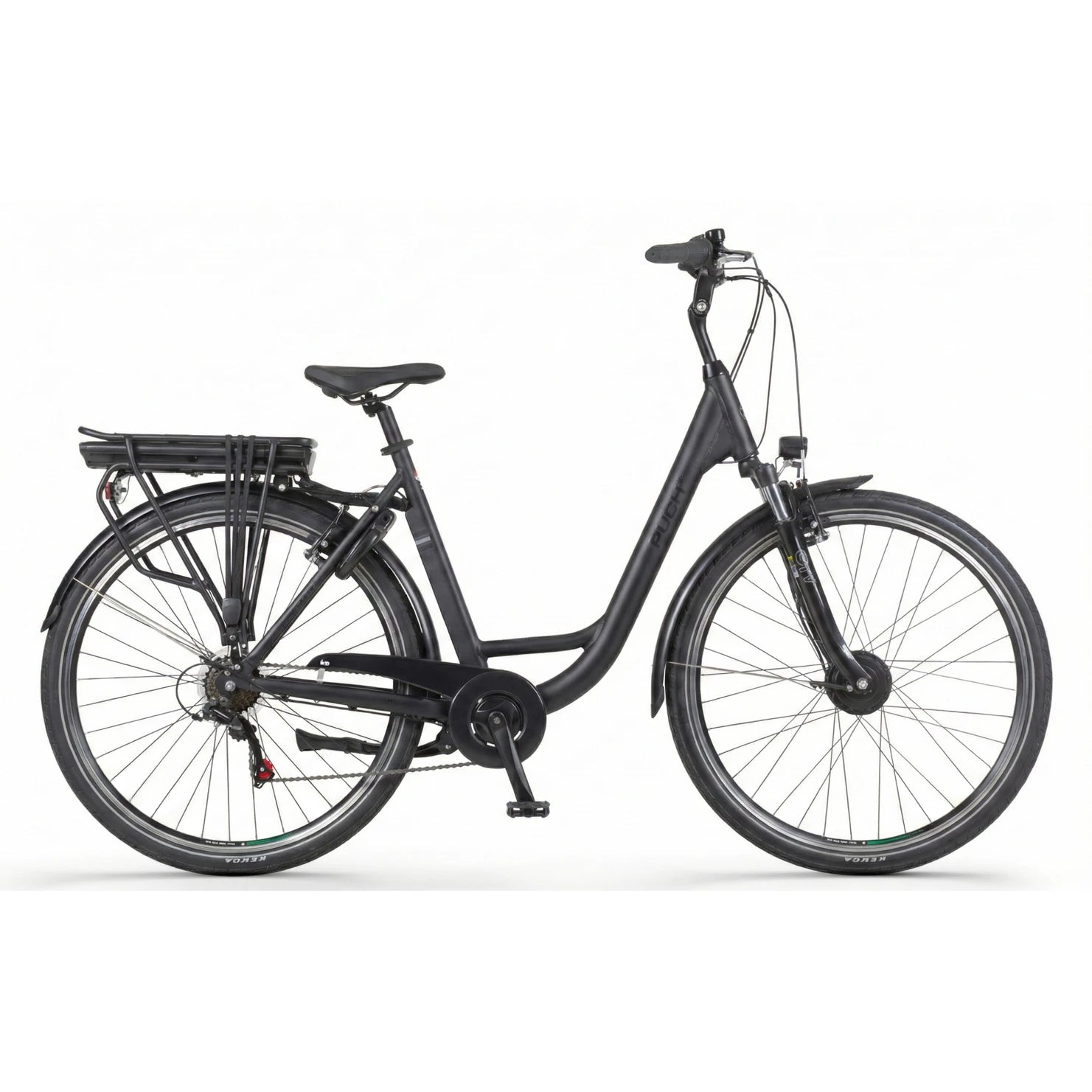 Puch Basic D7 - Black Matt - Lage Instap - 55cm - AE-trading