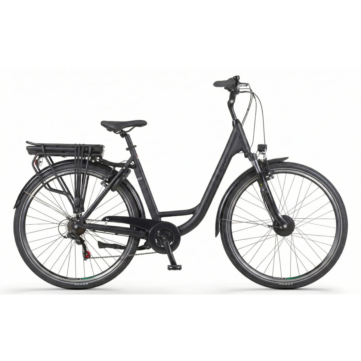 Puch Basic D7 - Black Matt - Lage Instap - 50cm - AE-trading