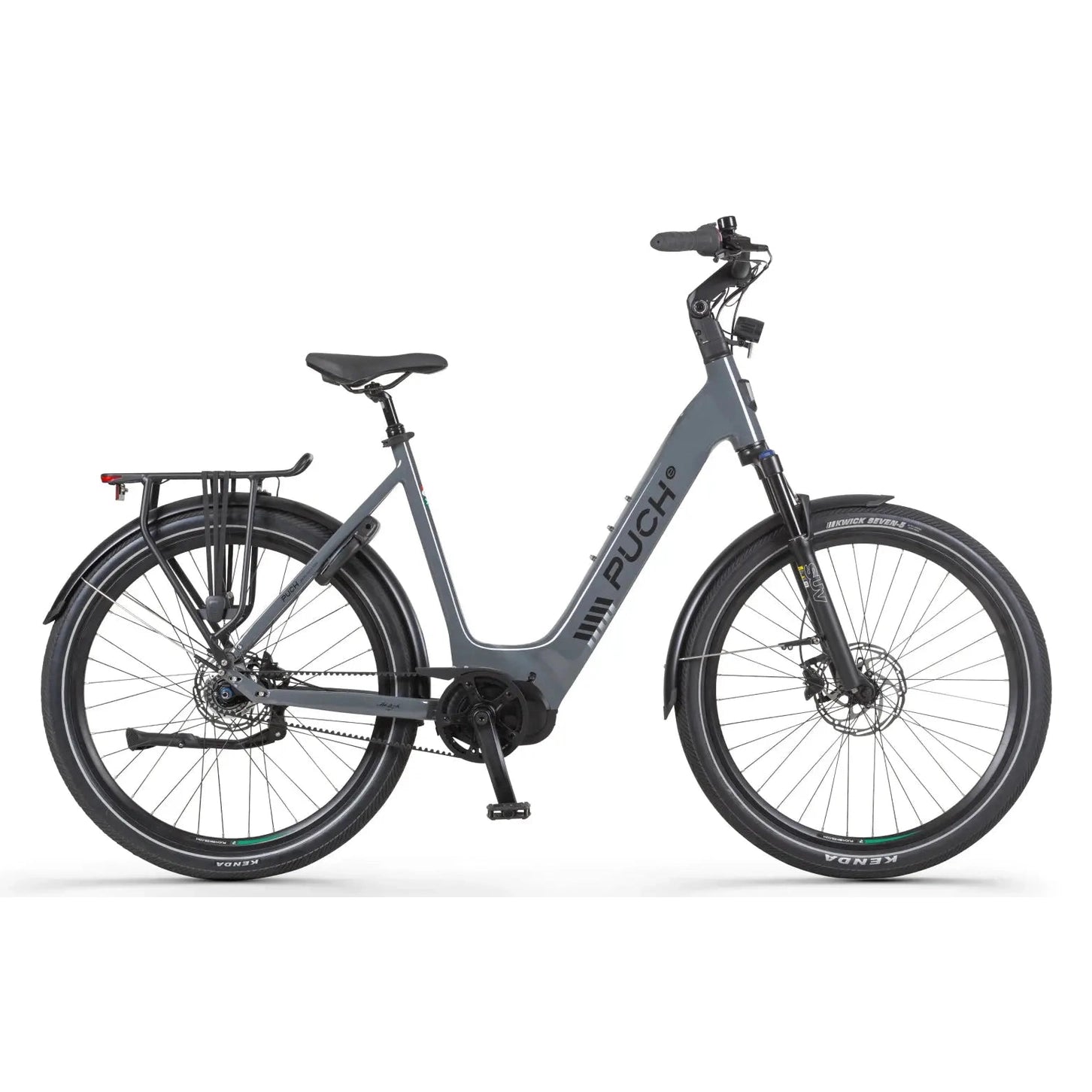 Puch E-Dance S SUV N7 Elektrische Fiets - Glazend Basaltgrijs - 55 cm - Middenmotor - AE-trading