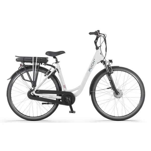 Puch E-Folk N7 Elektrische Fiets - 55cm - Damesfiets - Glans Wit - E-bike - AE-trading