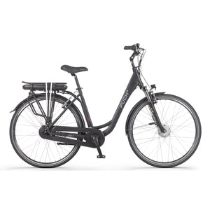 Puch E-Folk N7 Elektrische Fiets - 55cm - Damesfiets - Mat Zwart - E-bike - AE-trading