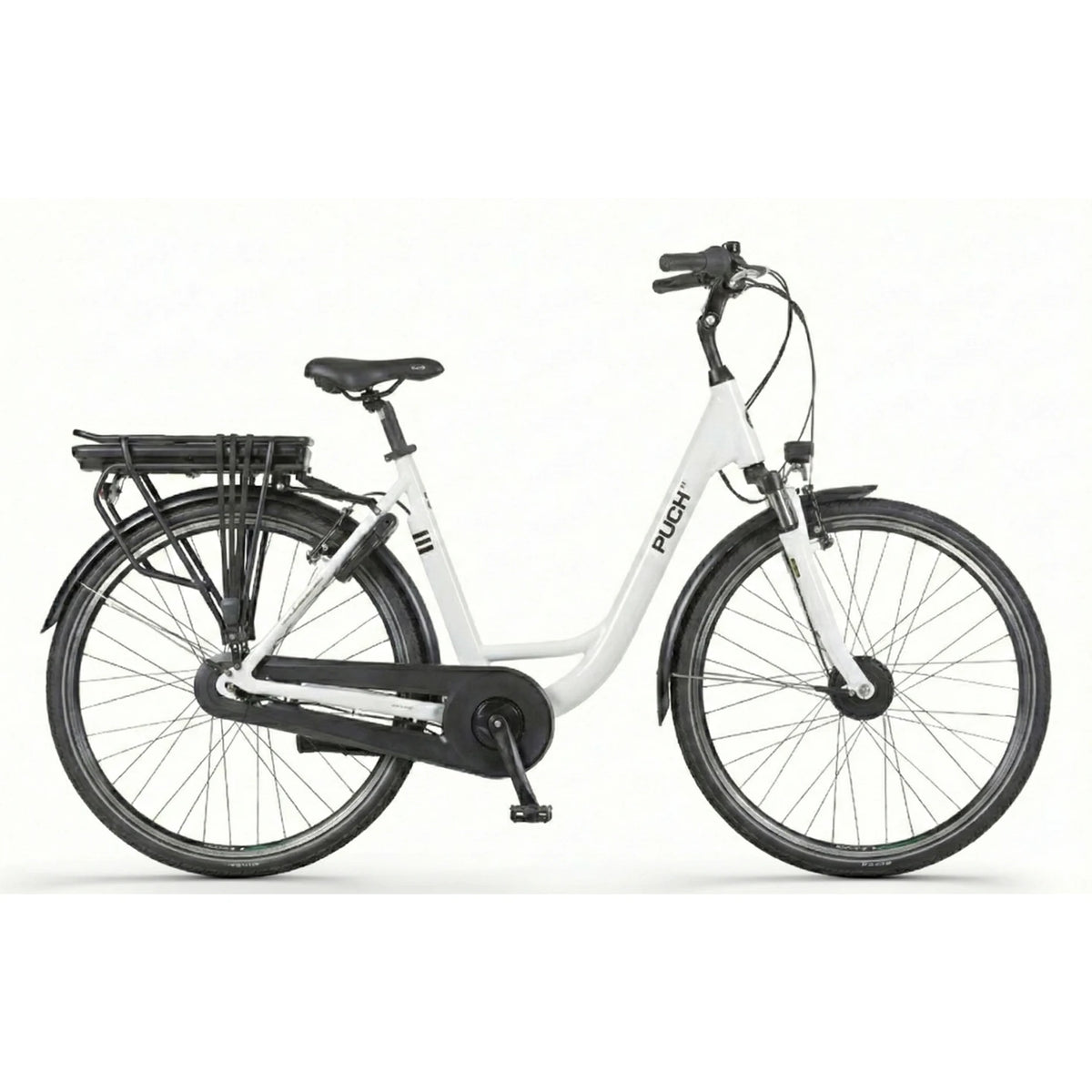 Puch E-Folk N7 - White Glossy - Lage Instap - 50cm - AE-trading
