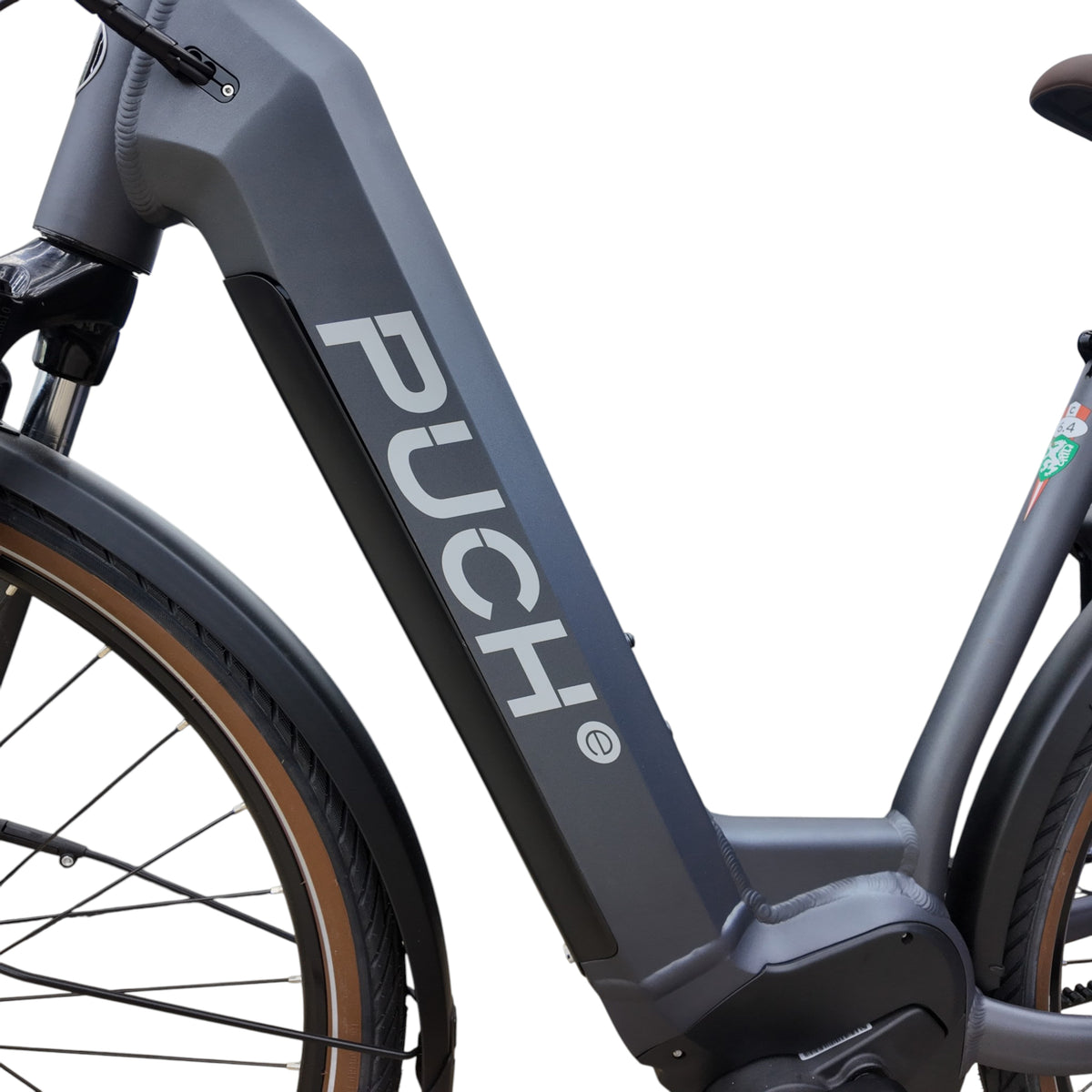 Puch E-Maxi S+ Active Plus 500 - Elektrische Fiets - Mat Antraciet - Accu 500Wh - 250W Bosch Middenmotor - Shimano Nexus 8 Versnellingen - Hydraulische Remmen - AE-trading