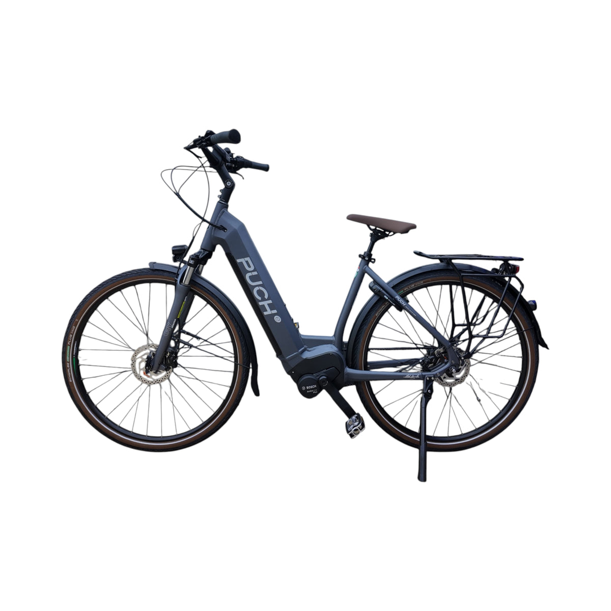 Puch E-Maxi S+ Active Plus 500 - Elektrische Fiets - Mat Antraciet - Accu 500Wh - 250W Bosch Middenmotor - Shimano Nexus 8 Versnellingen - Hydraulische Remmen - AE-trading