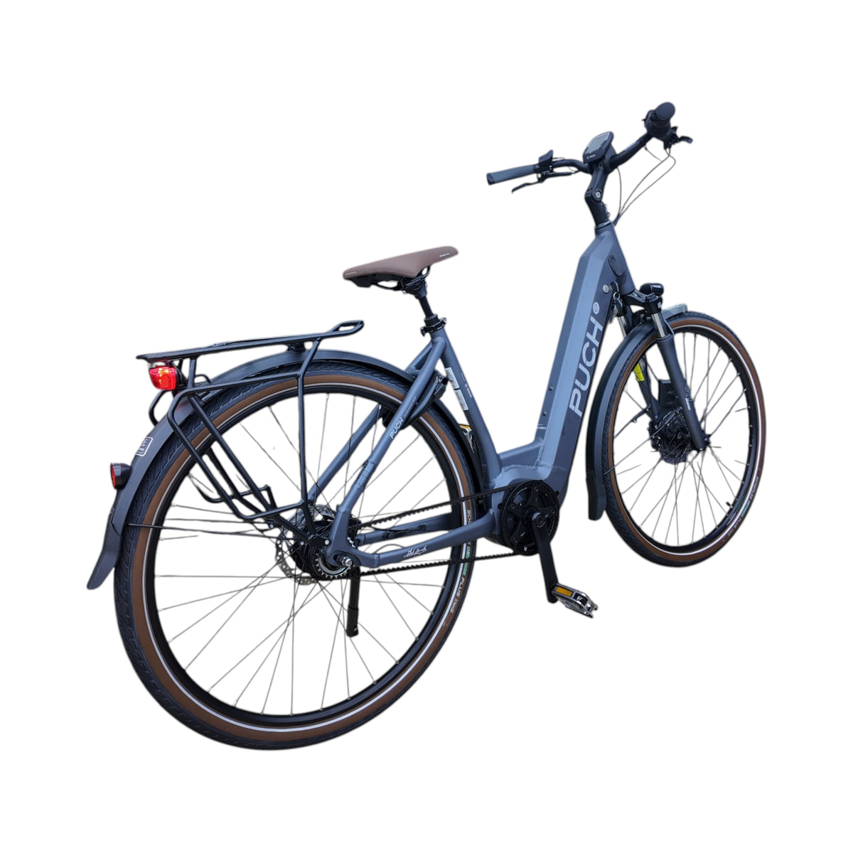 Puch E-Maxi S+ Active Plus 500 - Elektrische Fiets - Mat Antraciet - Accu 500Wh - 250W Bosch Middenmotor - Shimano Nexus 8 Versnellingen - Hydraulische Remmen - AE-trading