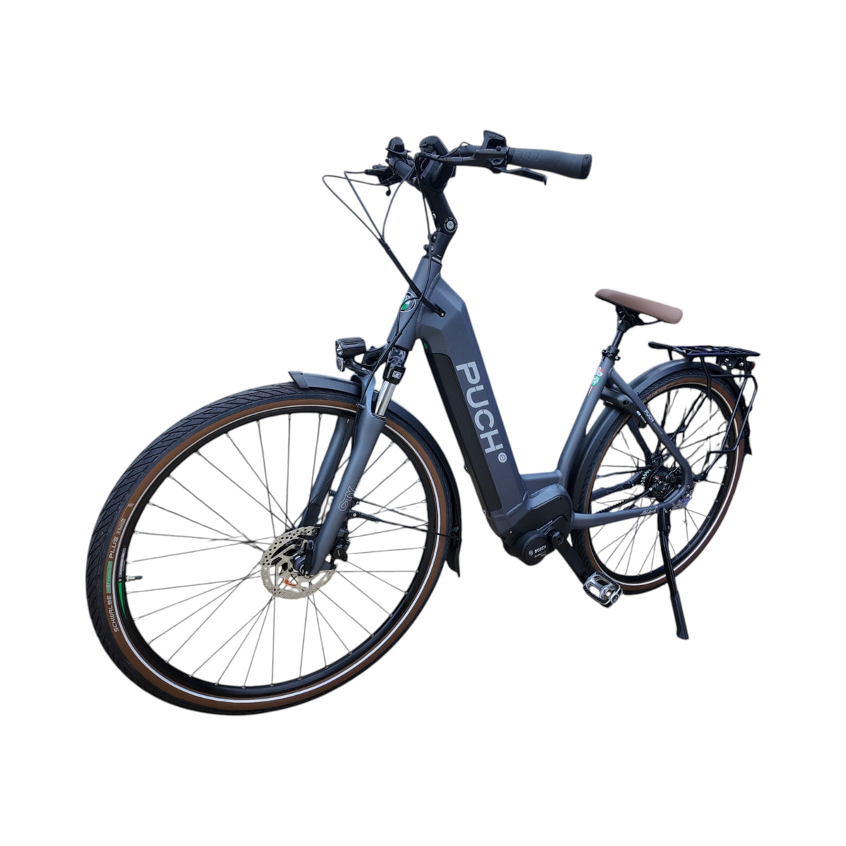 Puch E-Maxi S+ Active Plus 500 - Elektrische Fiets - Mat Antraciet - Accu 500Wh - 250W Bosch Middenmotor - Shimano Nexus 8 Versnellingen - Hydraulische Remmen - AE-trading