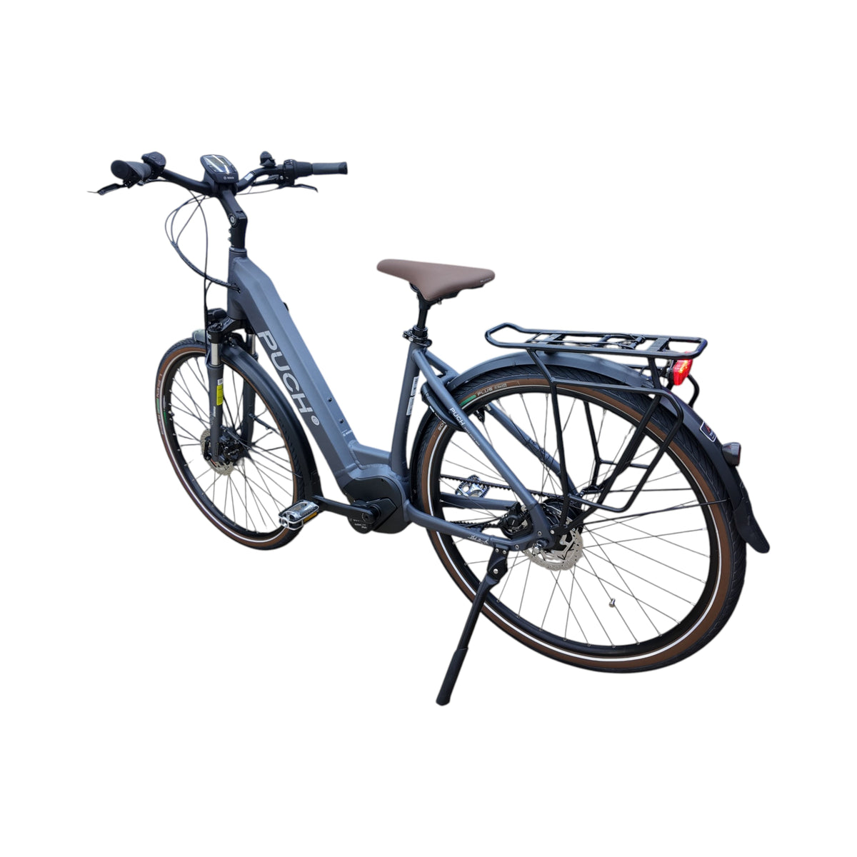 Puch E-Maxi S+ Active Plus 500 - Elektrische Fiets - Mat Antraciet - Accu 500Wh - 250W Bosch Middenmotor - Shimano Nexus 8 Versnellingen - Hydraulische Remmen - AE-trading