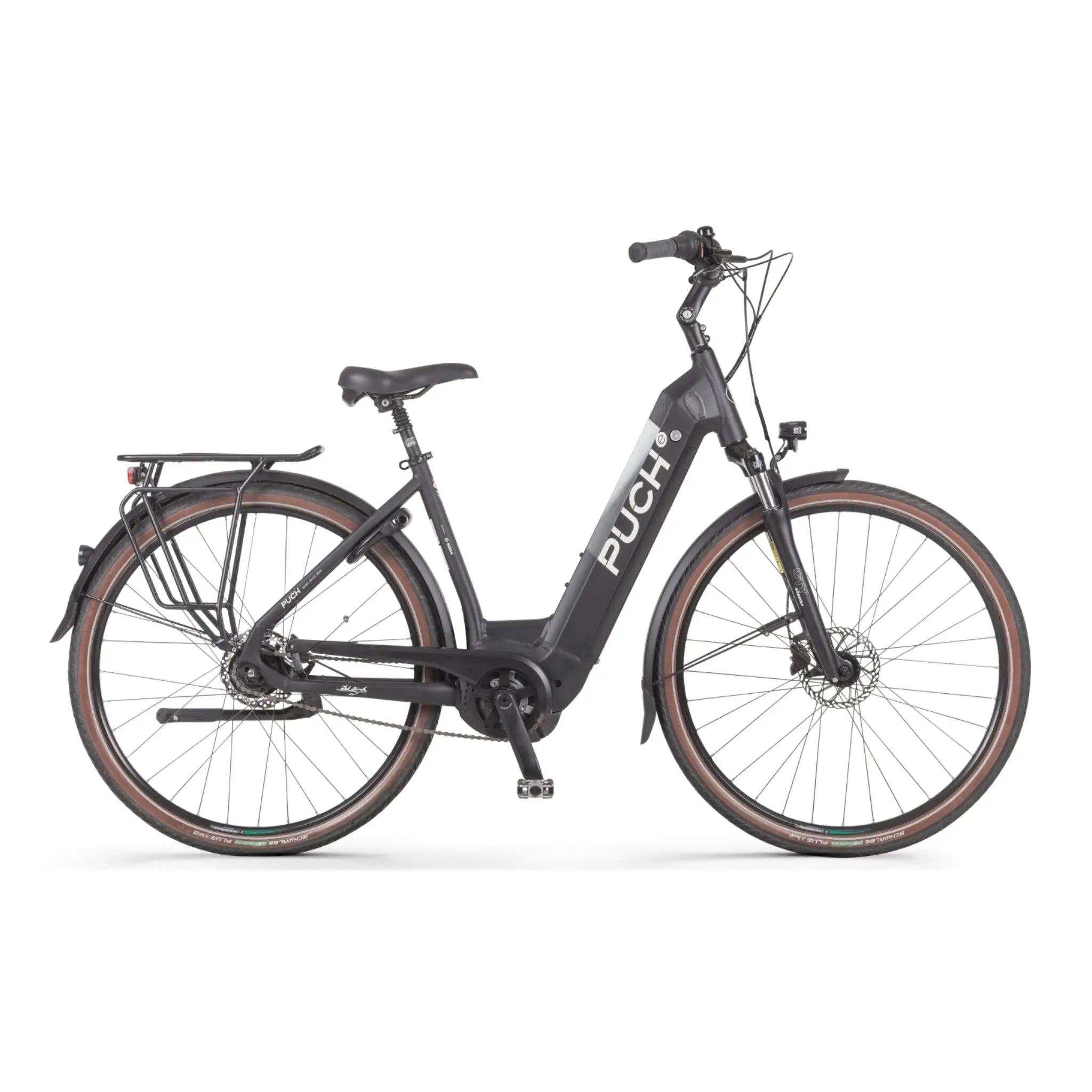 Puch E-Maxi S+ Active Plus 500 - Elektrische Fiets - Mat Zwart - Accu 500Wh - 250W Bosch Middenmotor - Shimano Nexus 8 Versnellingen - Hydraulische Remmen - AE-trading