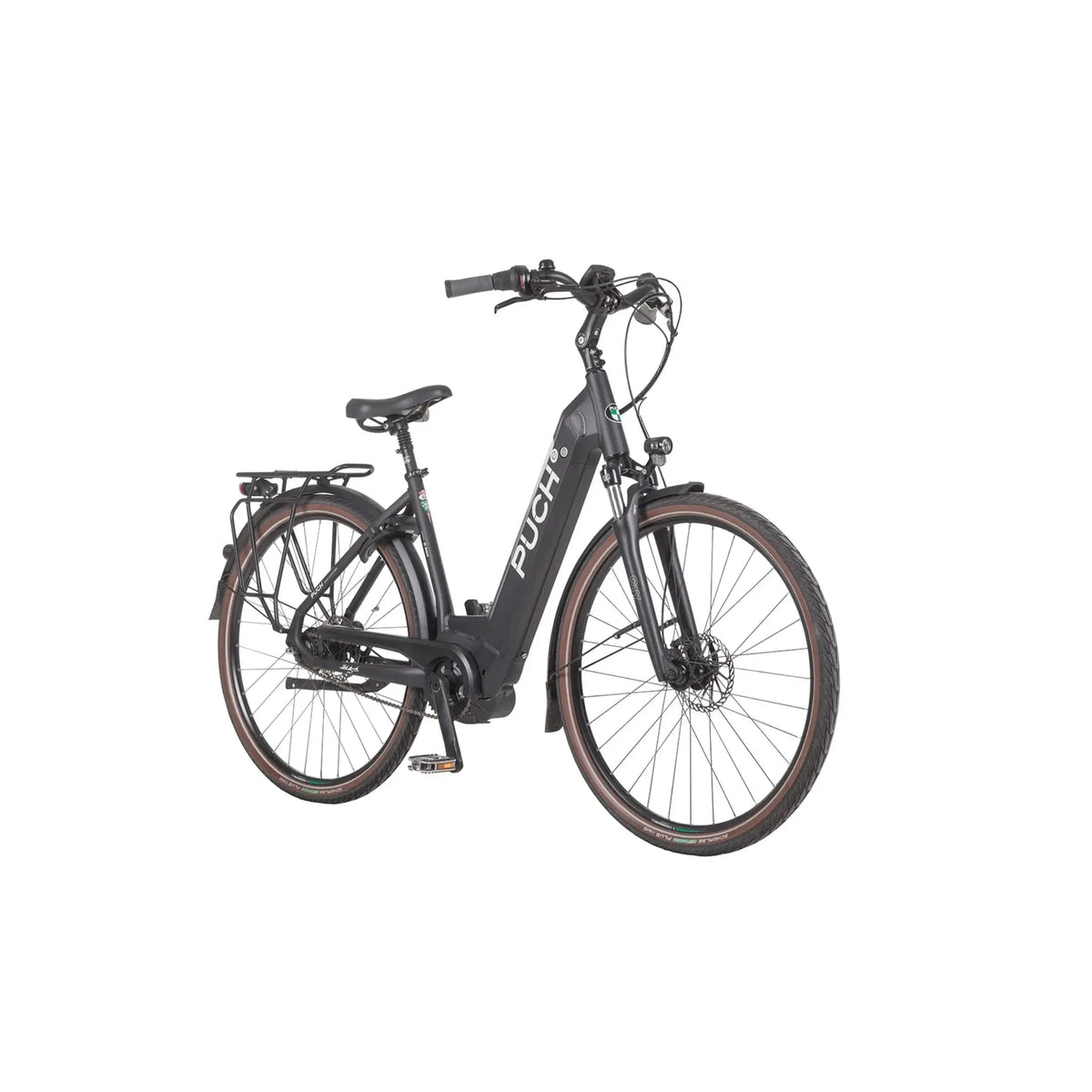 Puch E-Maxi S+ Active Plus 500 - Elektrische Fiets - Mat Zwart - Accu 500Wh - 250W Bosch Middenmotor - Shimano Nexus 8 Versnellingen - Hydraulische Remmen - AE-trading