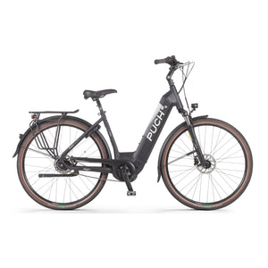 Puch E-Maxi S+ Active Plus 500 - Elektrische Fiets - Mat Zwart - Accu 500Wh - 250W Bosch Middenmotor - Shimano Nexus 8 Versnellingen - Hydraulische Remmen - AE-trading
