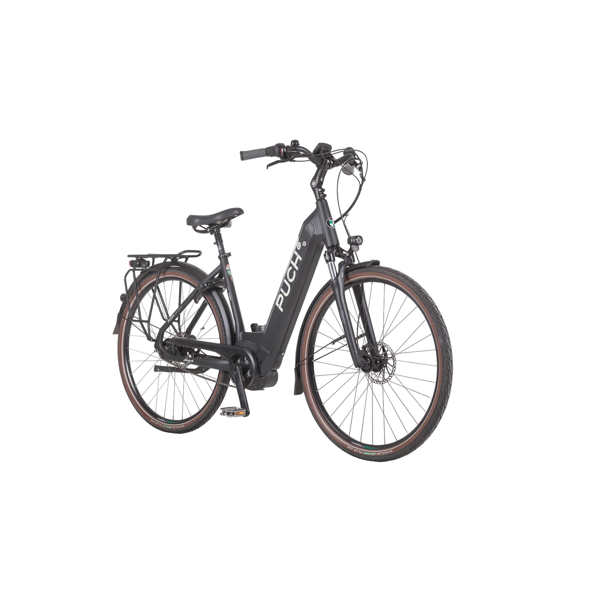 Puch E-Maxi S+ Active Plus 500 - Elektrische Fiets - Mat Zwart - Accu 500Wh - 250W Bosch Middenmotor - Shimano Nexus 8 Versnellingen - Hydraulische Remmen - AE-trading