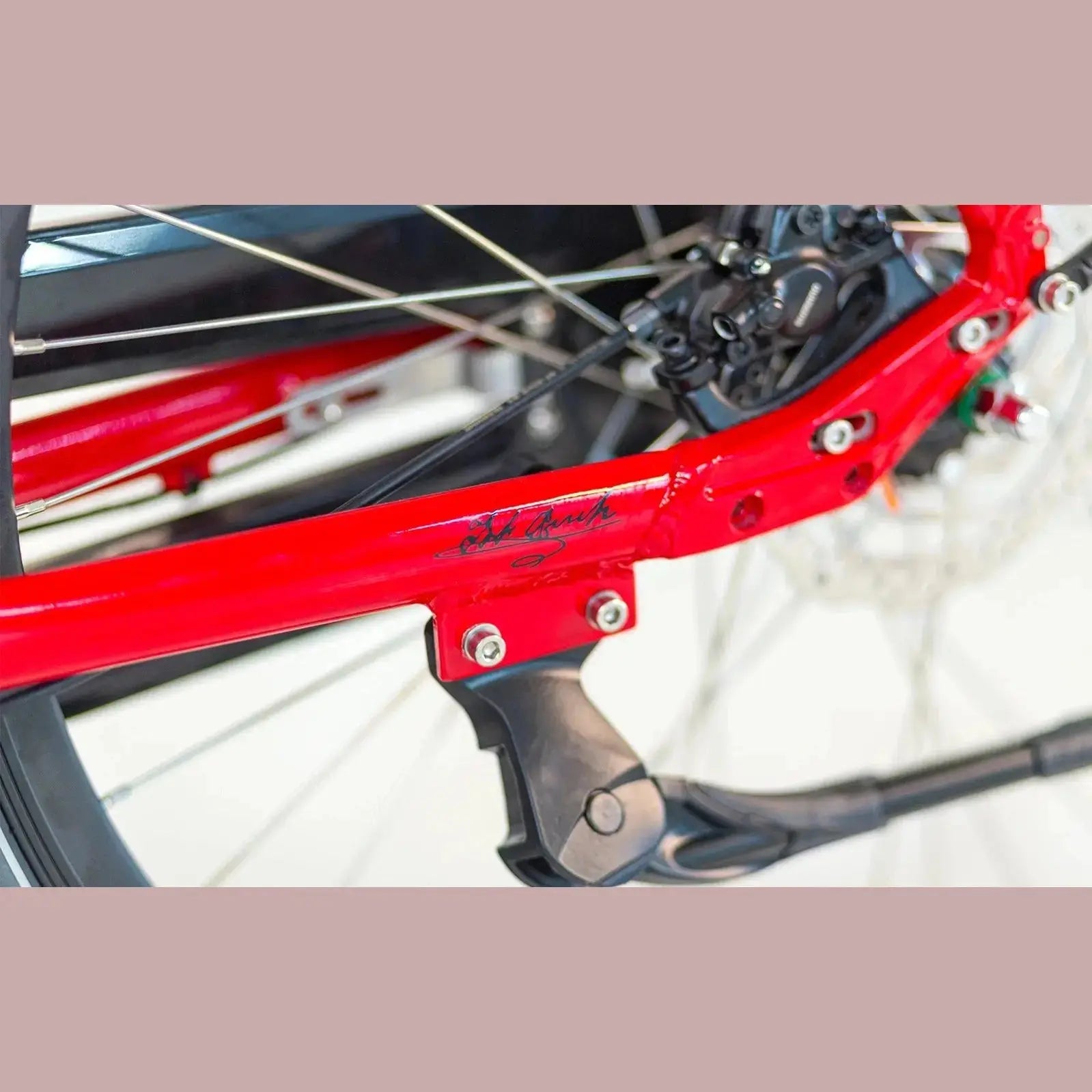Puch E-Modern N7 Elektrische fiets - Signal Red Glans - Dames 54cm - AE-trading