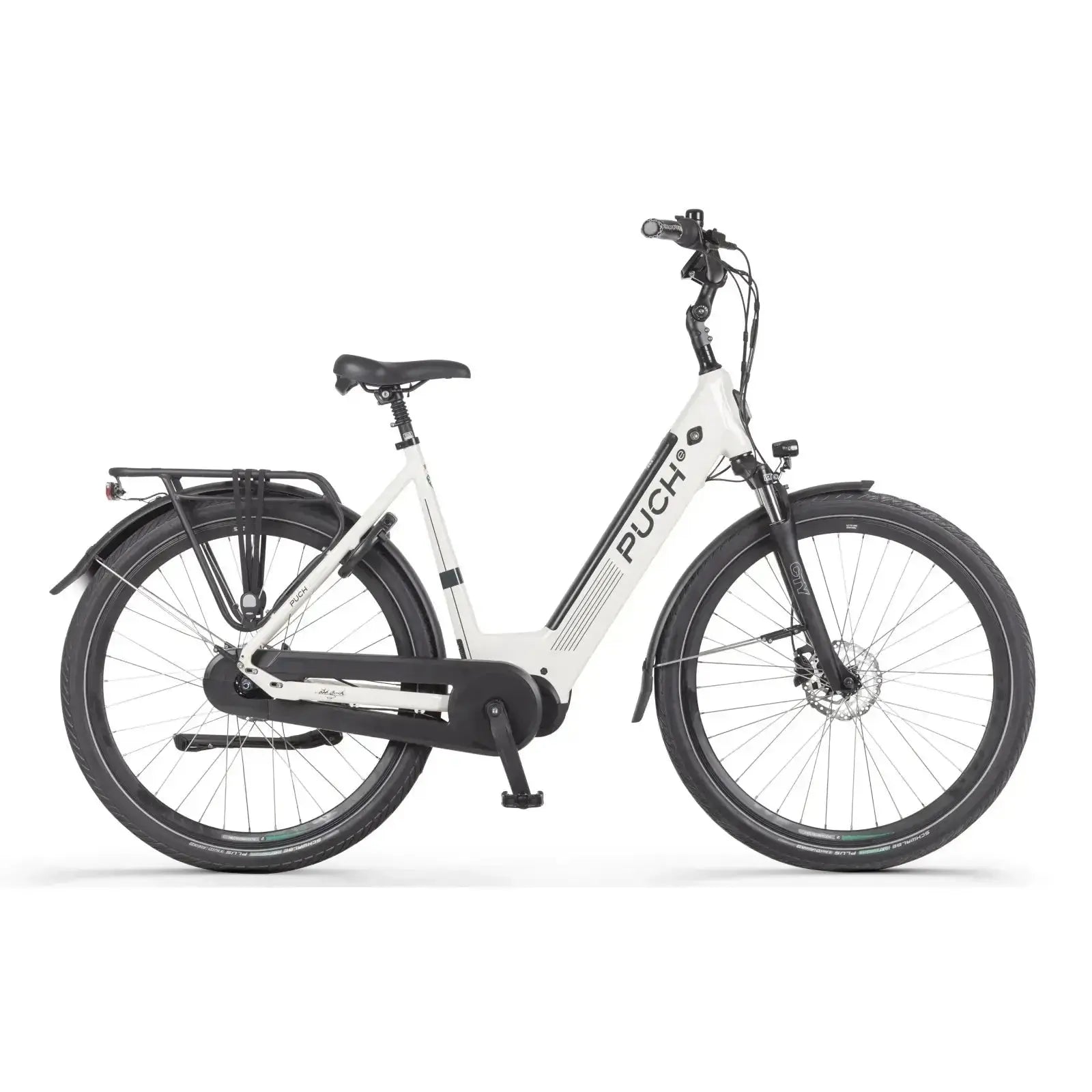 Puch E-Modern SUV N7 Elektrische Fiets - Creme Wit - Damesfiets - 49cm - E-bike - AE-trading