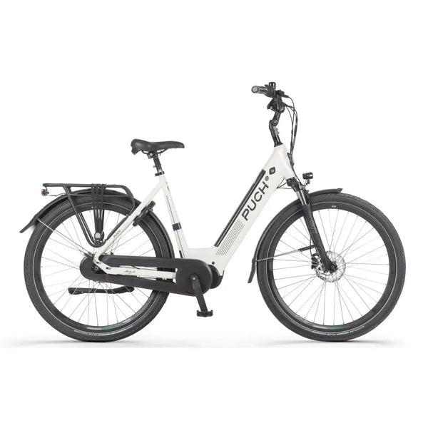 Puch E-Modern SUV N7 Elektrische Fiets - Creme Wit - Damesfiets - 54cm - E-bike - AE-trading
