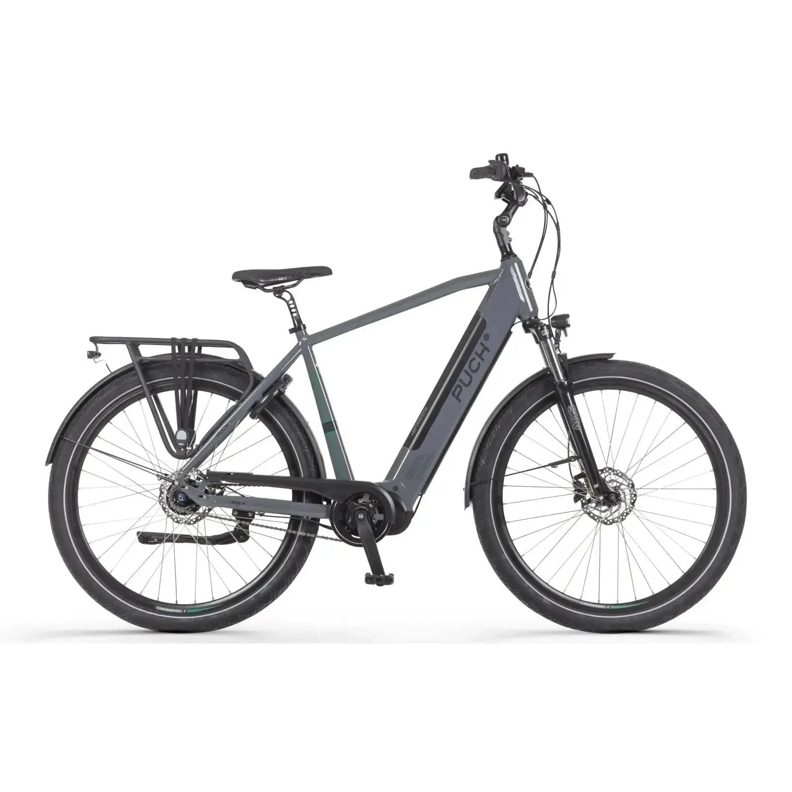 Puch E-Modern SUV N7 Elektrische Fiets - Silk Grey - Herenfiets - 49 cm - Hoge instap - E-bike - AE-trading