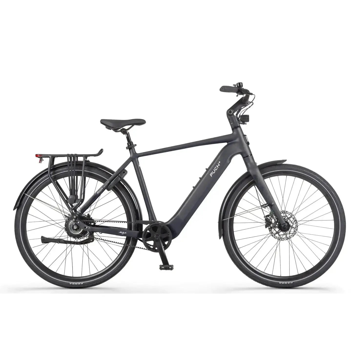 Puch E-Nova Elektrische Fiets - Mat Antraciet - 55 cm - Achterwielmotor - AE-trading