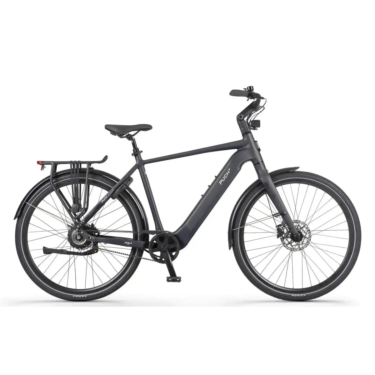 Puch E-Nova Elektrische Fiets - Mat Antraciet - 55 cm - Achterwielmotor - AE-trading