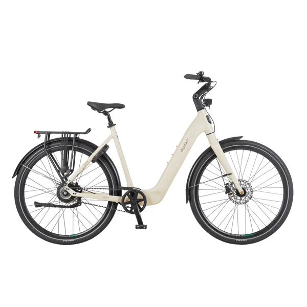 Puch E-Nova Elektrische Fiets - Mat Kiezelgrijs - 50 cm - Achterwielmotor - AE-trading