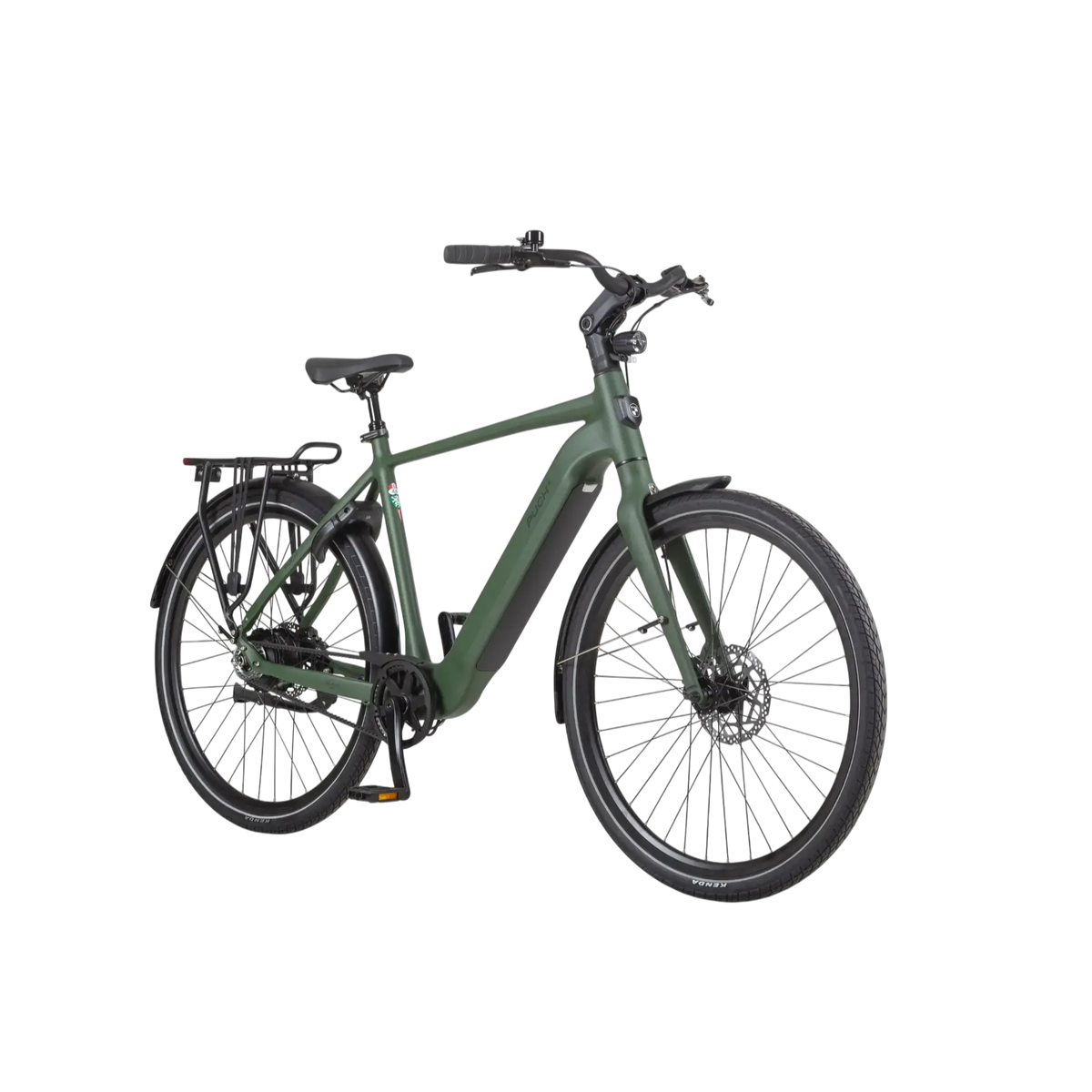 Puch E-Nova Elektrische Fiets - Mat Legergroen - 55 cm - Achterwielmotor - AE-trading