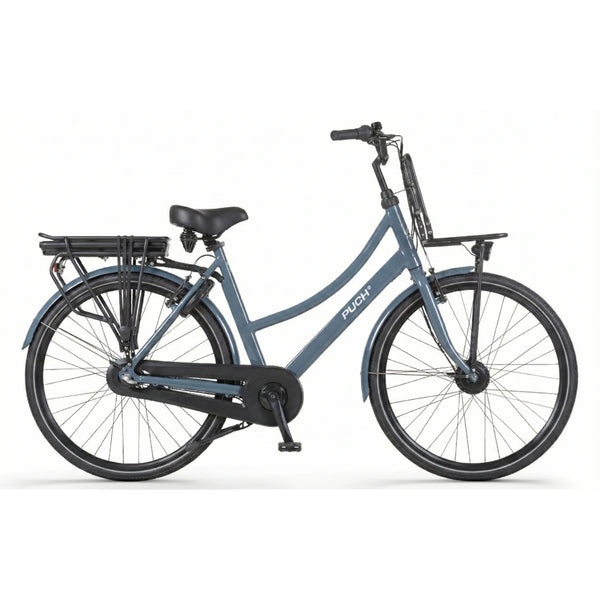 Puch E-Rock N3 Elektrische fiets - Blue Grey Glossy - Damesfiets - 55cm - E-bike - AE-trading