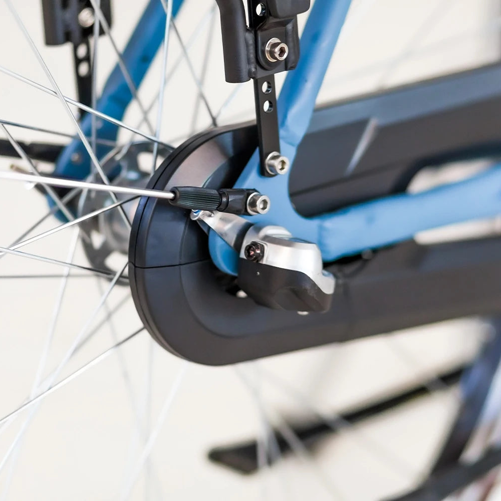 Puch E-Rock N3 Elektrische fiets - Jeans Blauw - Damesfiets - 50cm - E-bike - AE-trading