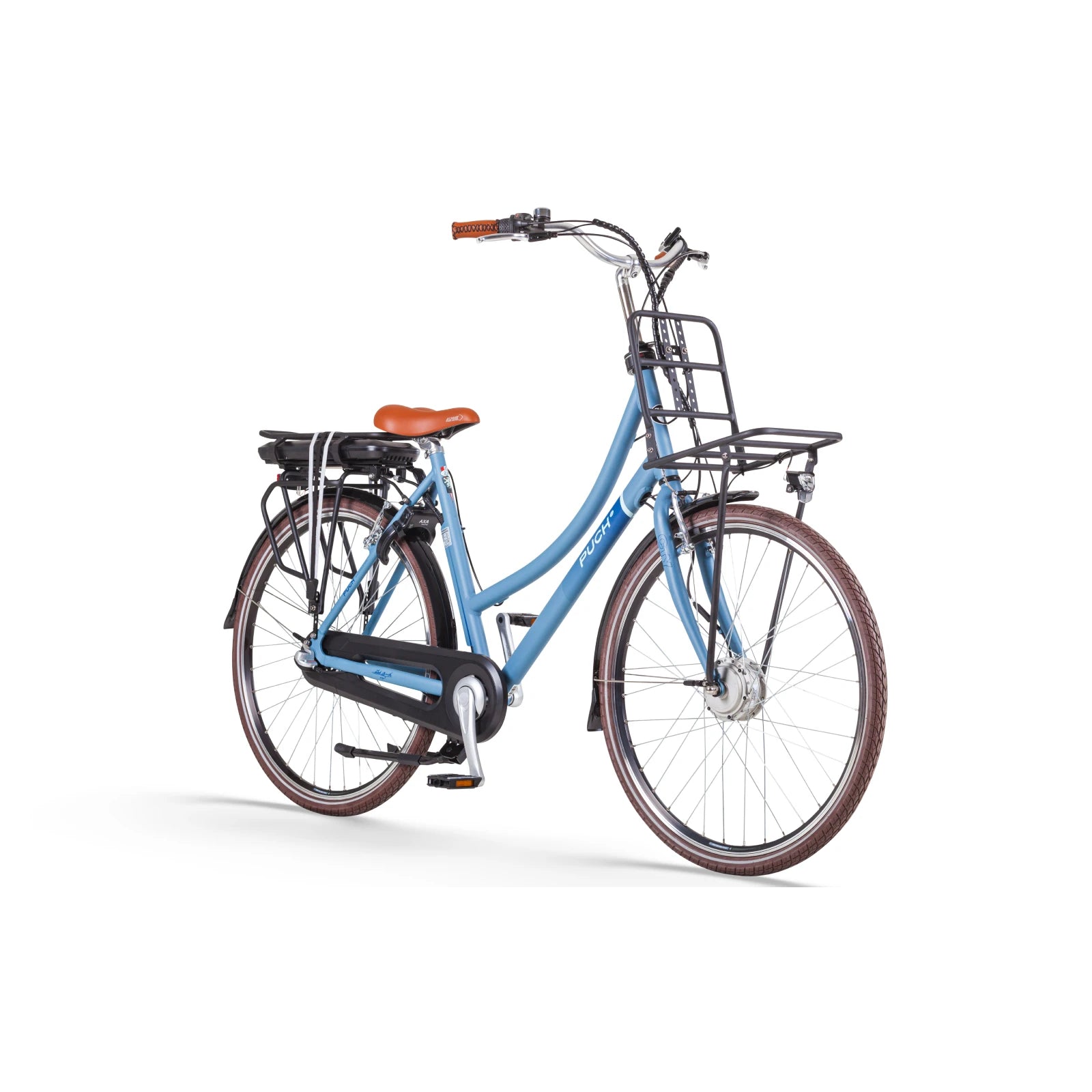 Puch E-Rock N3 Elektrische fiets - Jeans Blauw - Damesfiets - 50cm - E-bike - AE-trading