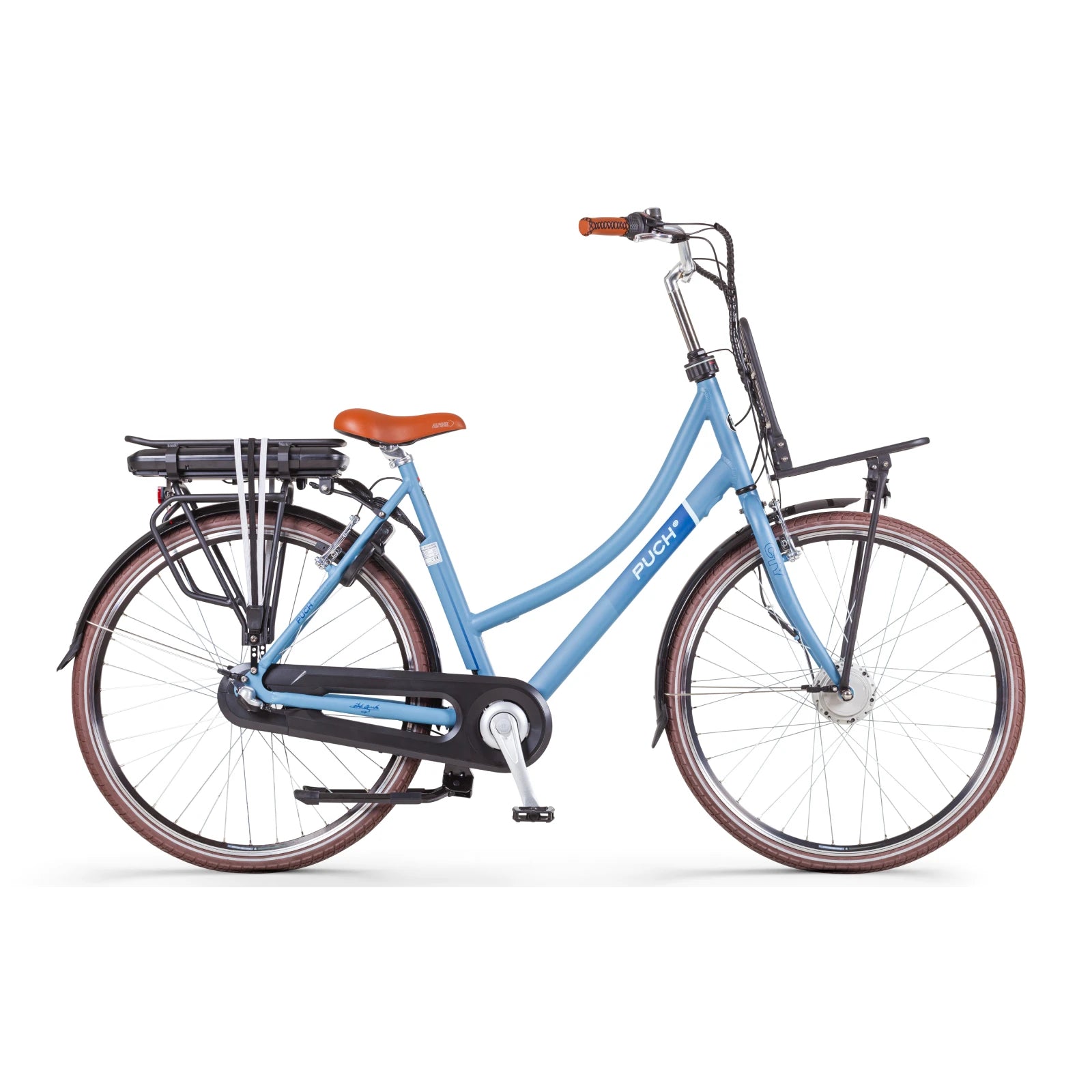 Puch E-Rock N3 Elektrische fiets - Jeans Blauw - Damesfiets - 50cm - E-bike - AE-trading