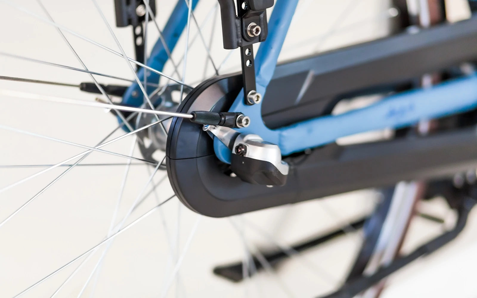 Puch E-Rock N3 Elektrische fiets - Jeans Blauw - Damesfiets - 50cm - E-bike - AE-trading
